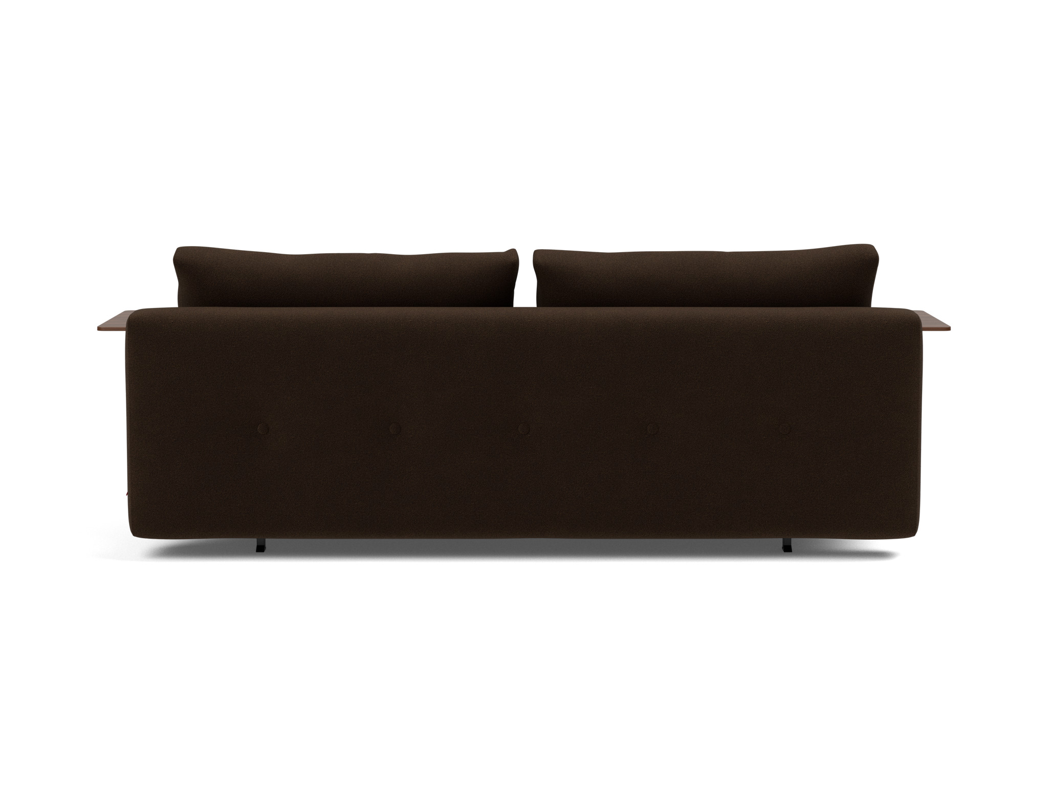 Schlafsofa Recast mit Armlehnen Strukturierter Stoff Taura 358-Chocco