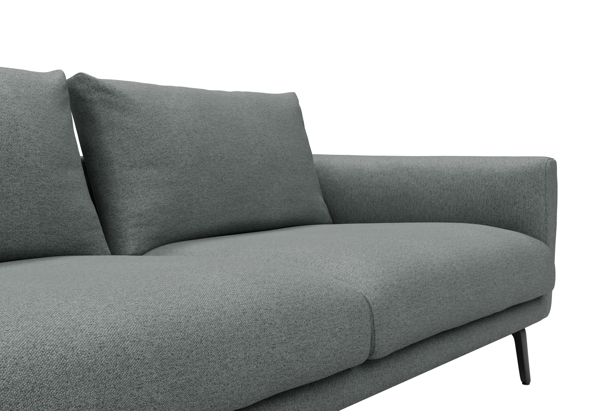 Ecksofa Karl Relax-Ecke links mit 2,5-Sitzer Denari-Soft-Grey