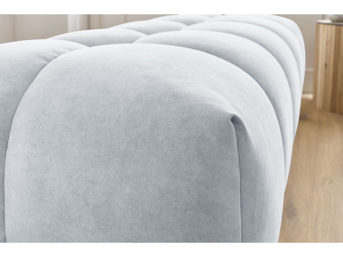 Bobochic Mont-blanc Pouf Samt Hellgrau