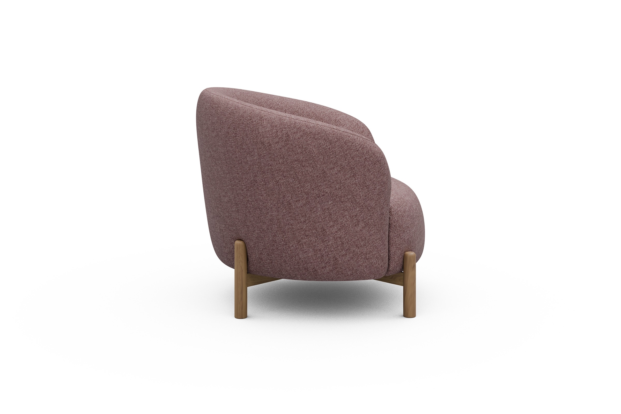 Sessel Ronda Holzbeine Eiche Natur Sama-Flamingo