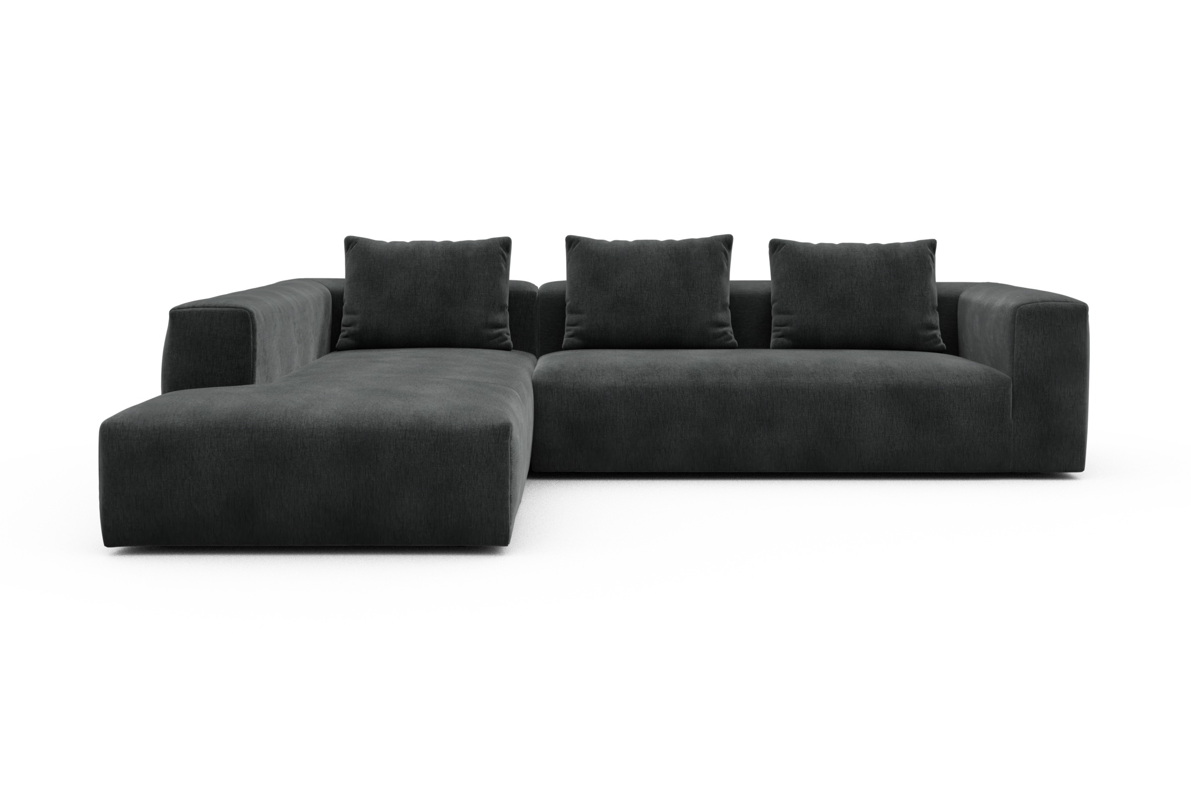 Skandi Home Ecksofa Fred Relax-Ecke links mit 2,5-Sitzer Smooth-Deep-Warm-Grey moebelfaktor