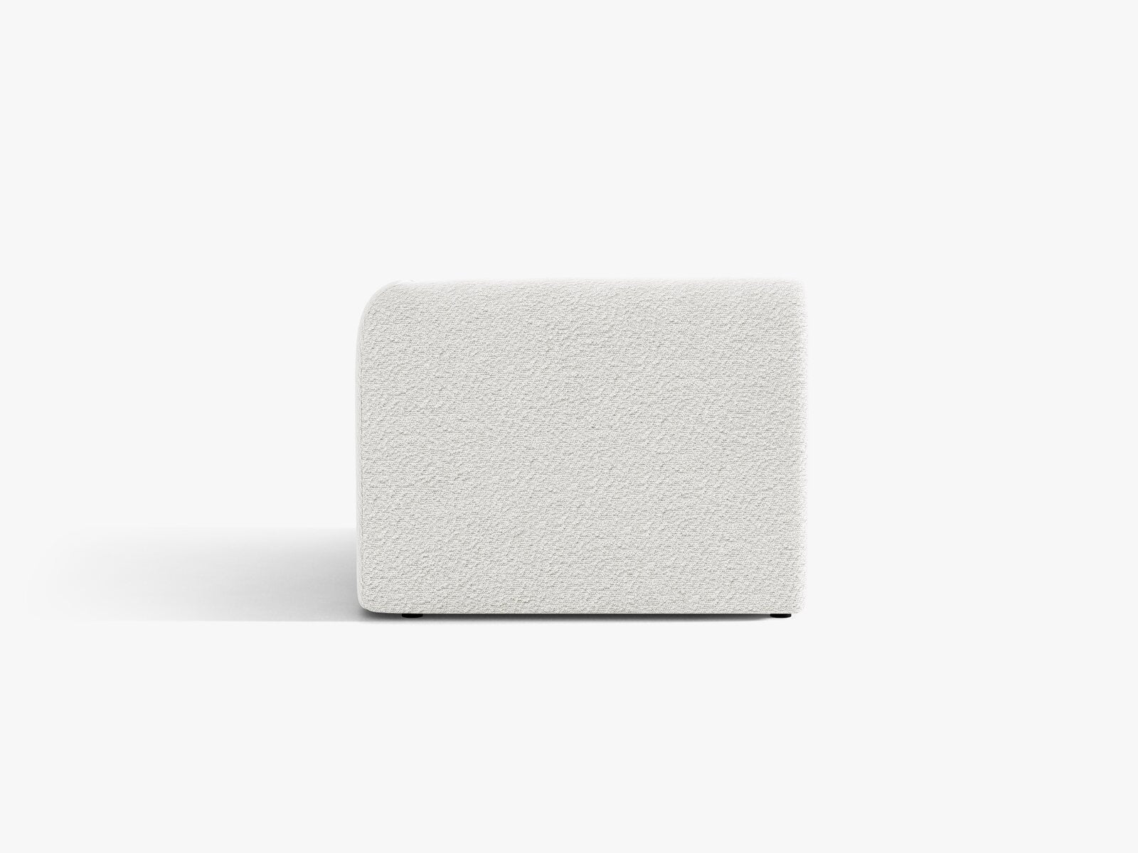Micadoni Eckmodul Miley 1-Sitzer Rechts Boucle Baloo Weiß