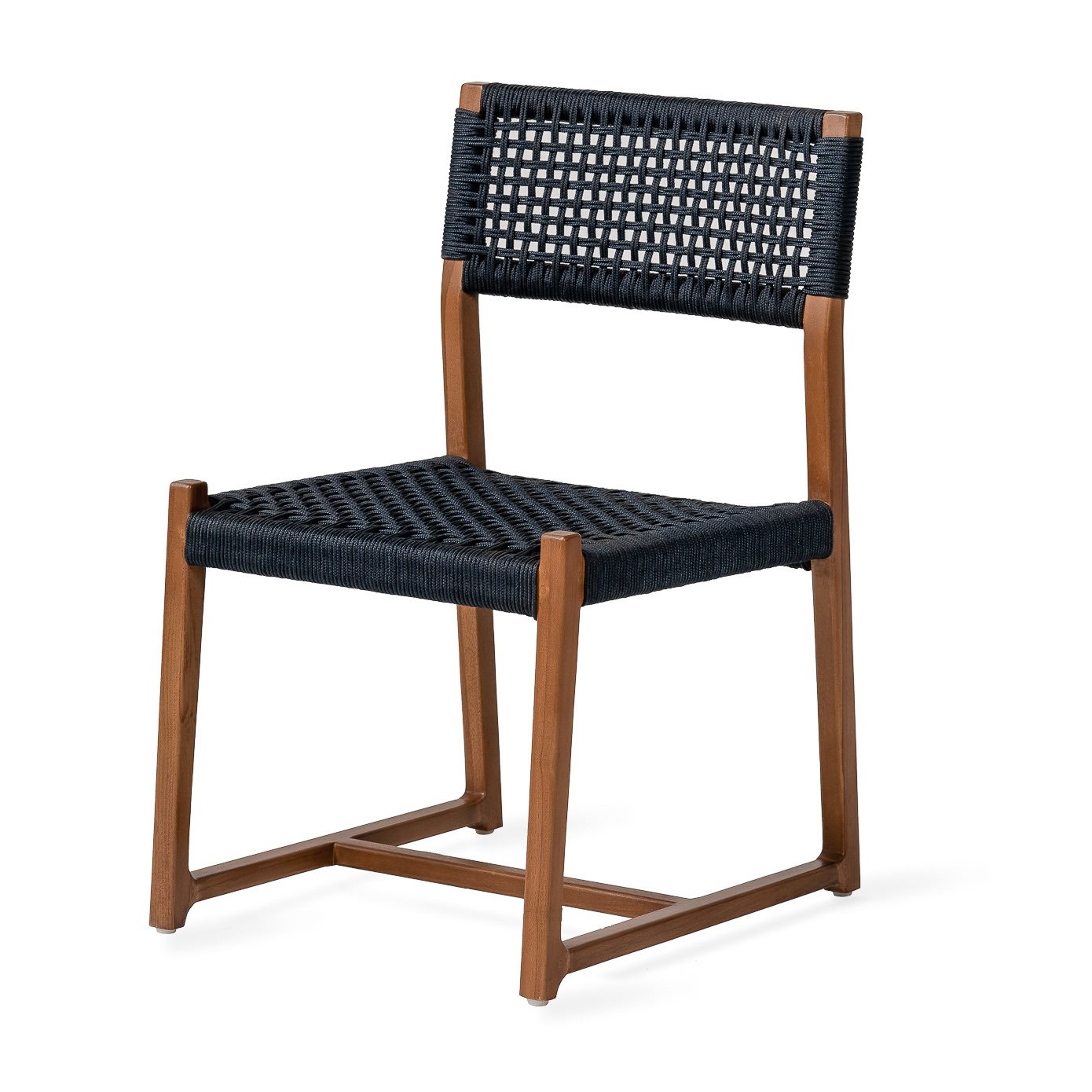 Jesper Home Outdoor-Stuhl Kuwana Indigo-Weave Gestell Bernstein
