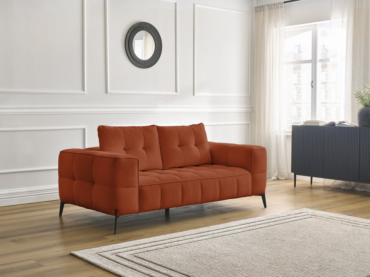 Bobochic Anis Sofa 2-Sitzer Strukturstoff Orange