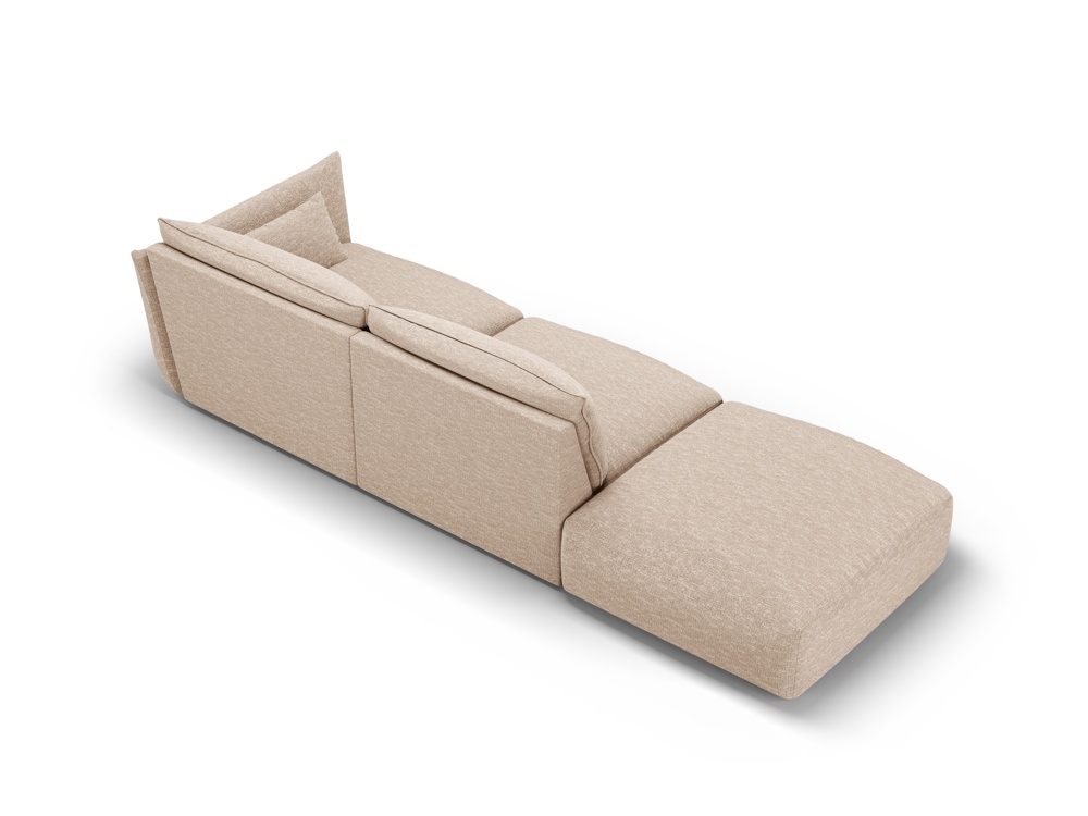 Cosmopolitan Design Sofa Matera 4-Sitzer offen Chenille Eden Dunkelbeige Links