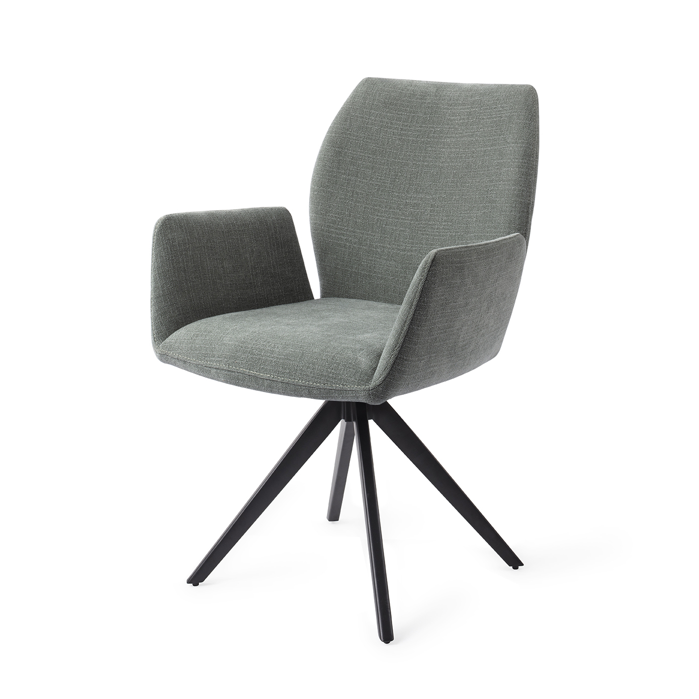 Jesper Home Esszimmerstuhl Misaki Breezy Blue Turn Schwarz