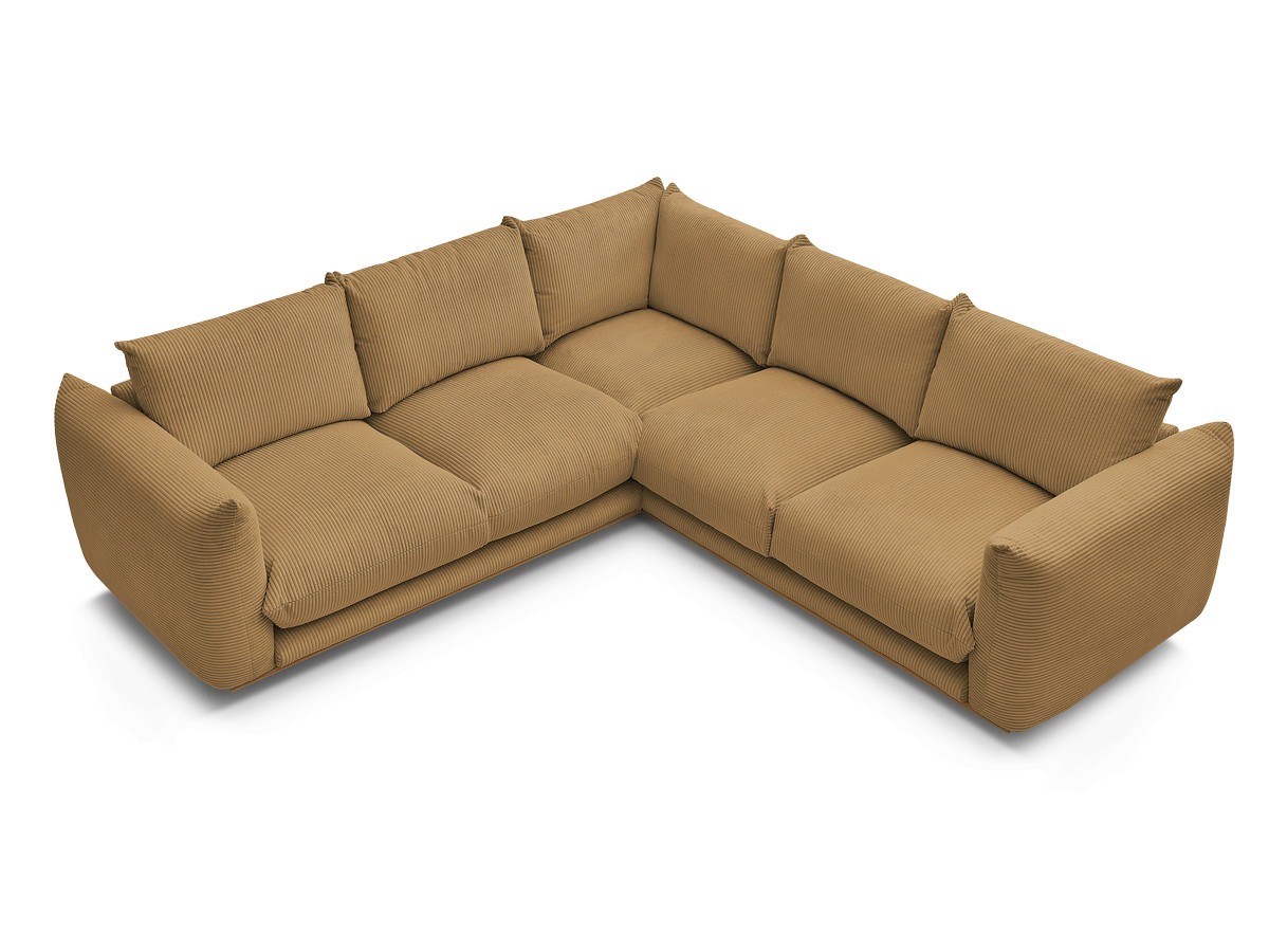 Bobochic Ernest Ecksofa Cordsamt Gelb