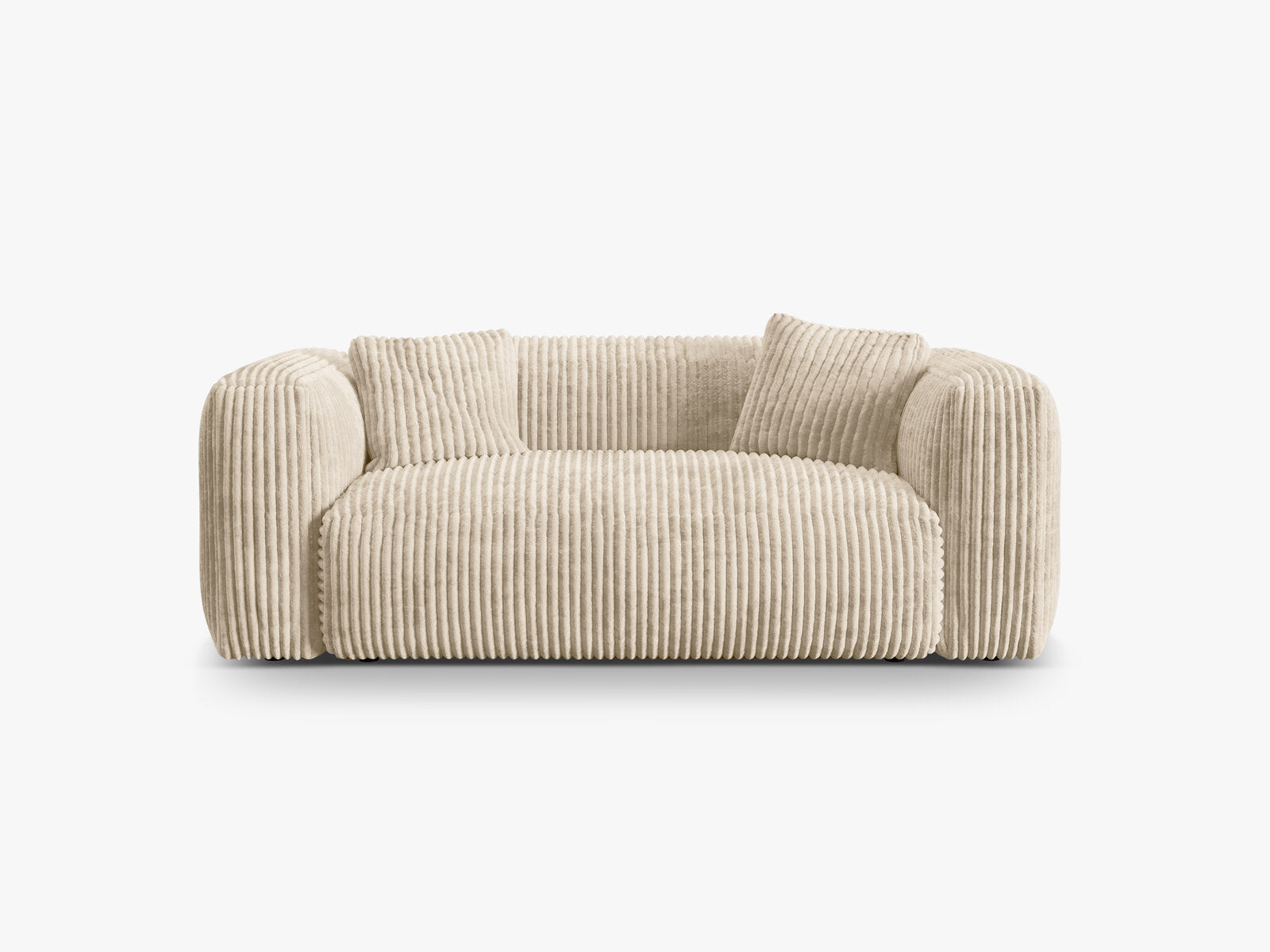 Micadoni Martina Sofa 2-Sitzer Cord Tilia Helles Beige