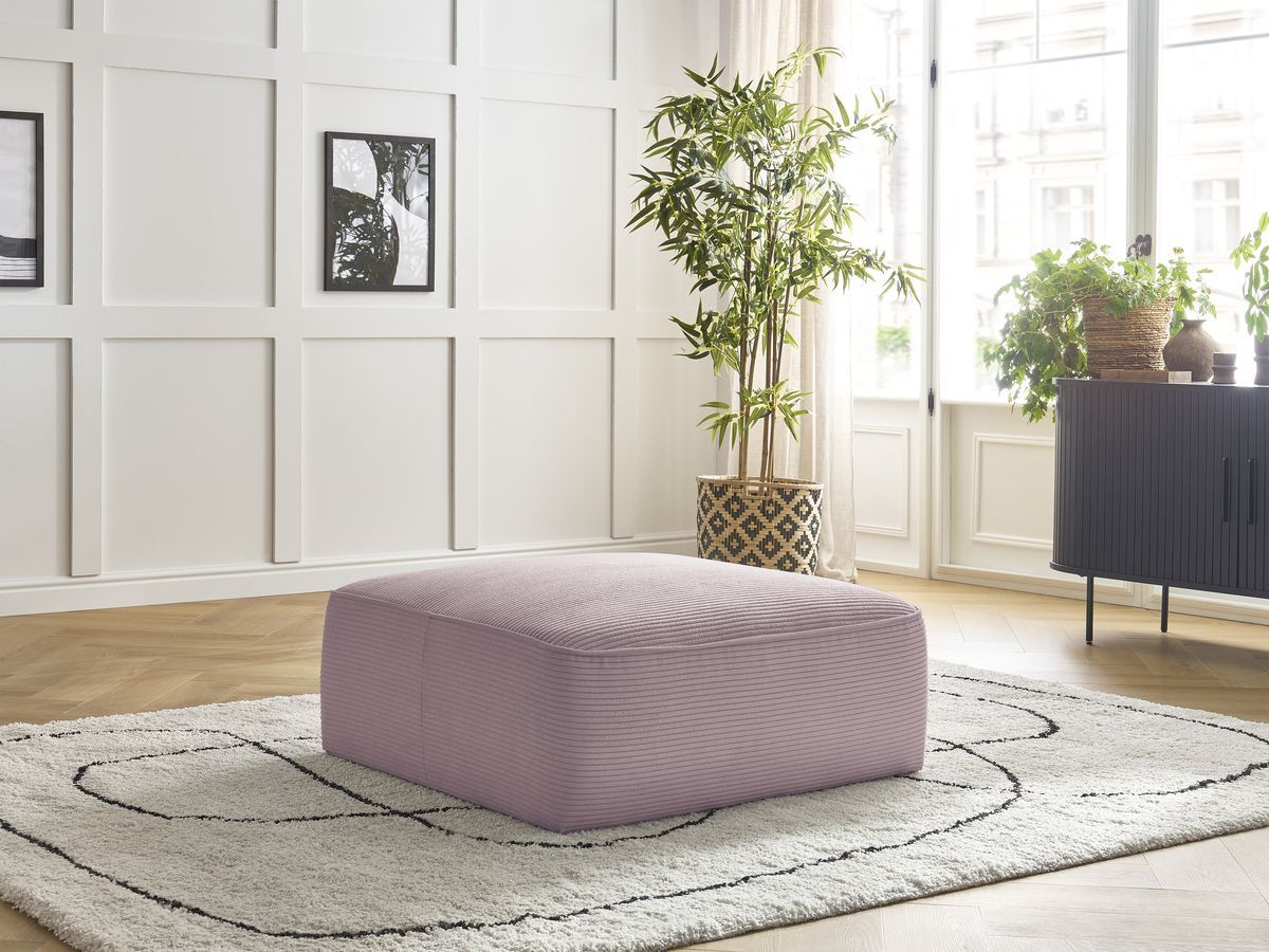 Bobochic Leopold Pouf Cordsamt Violett