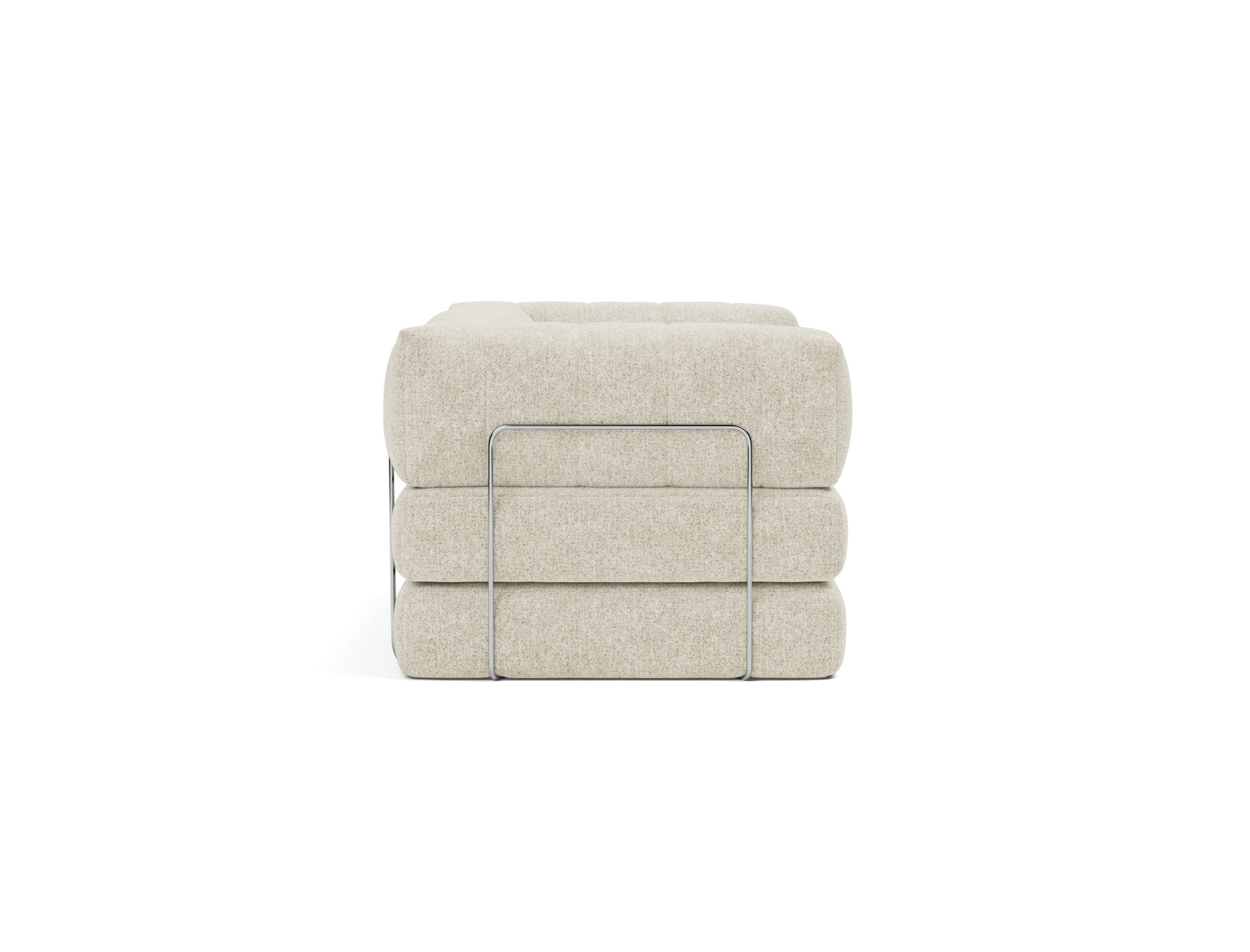 Schlafsofa CozyPad mit Armlehnen Strukturierter Stoff Taura 357-Off-White
