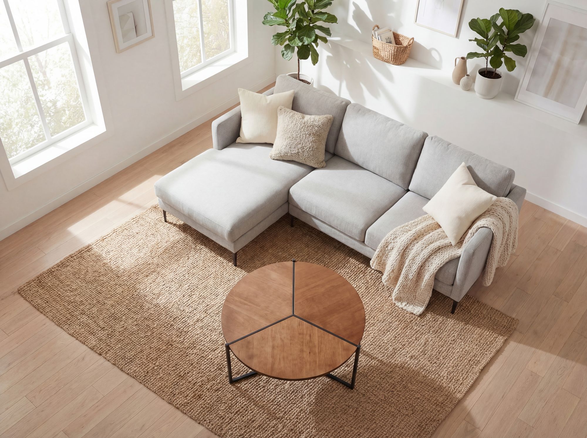 Couchtisch Strommen Braun Ø 80 cm
