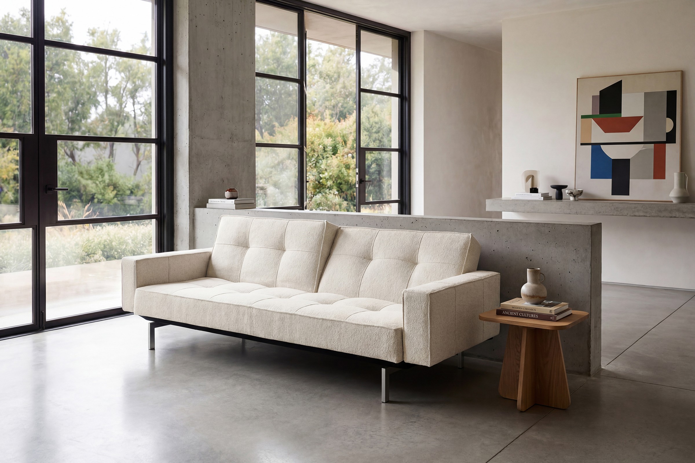 Schlafsofa Splitback mit Armlehnen