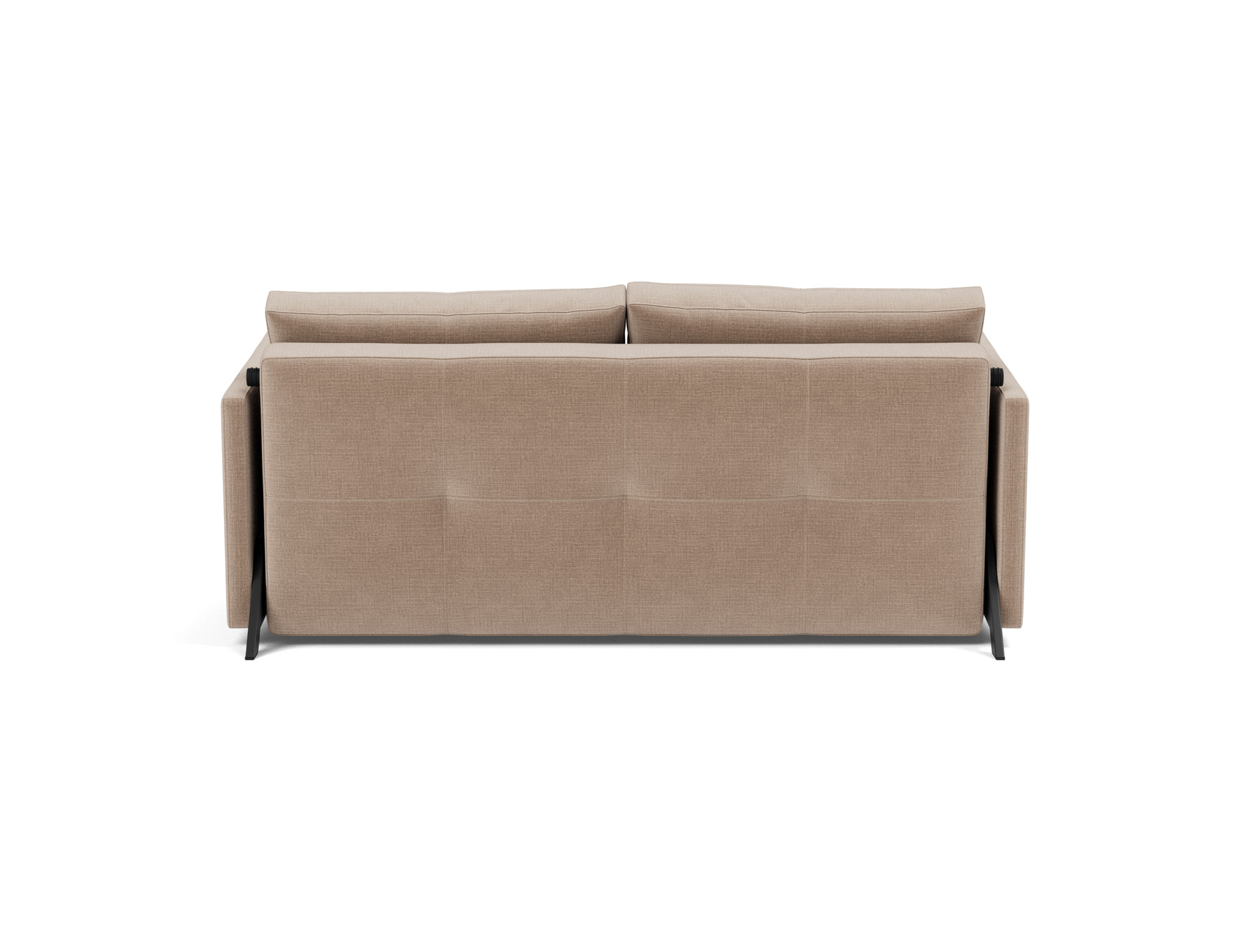 Schlafsofa Cubed mit Armlehnen 160 Chenille Esina 417-Mocha