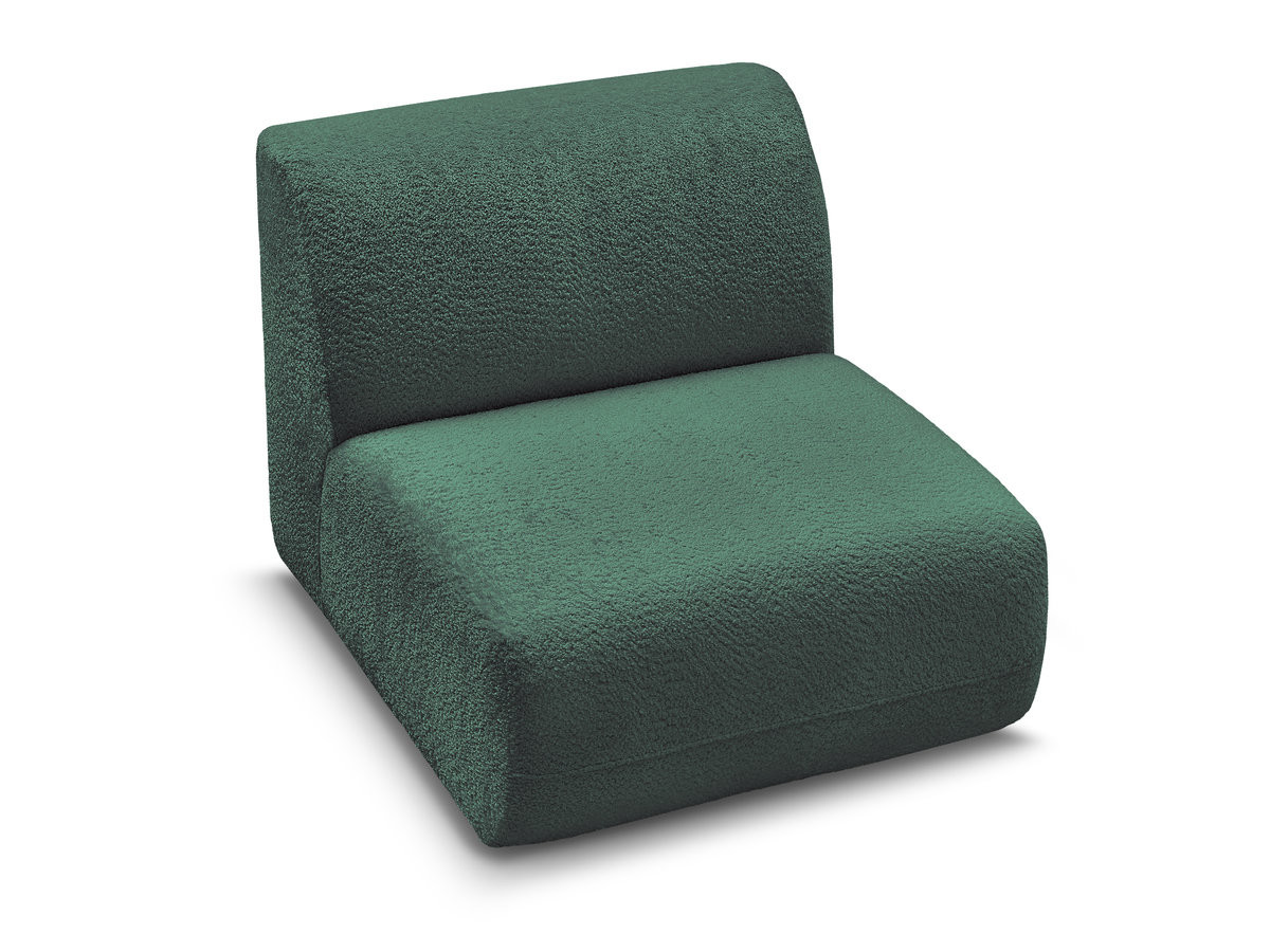 Bobochic Anda Sofamodul 1-Sitzer 84 × 103 cm Chenille Dunkelgrün