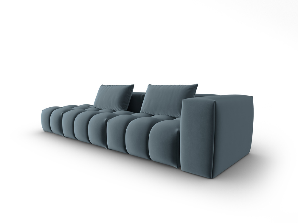 Cosmopolitan Design Sofa Verona 4-Sitzer offen Samt Casino Pastellblau Links
