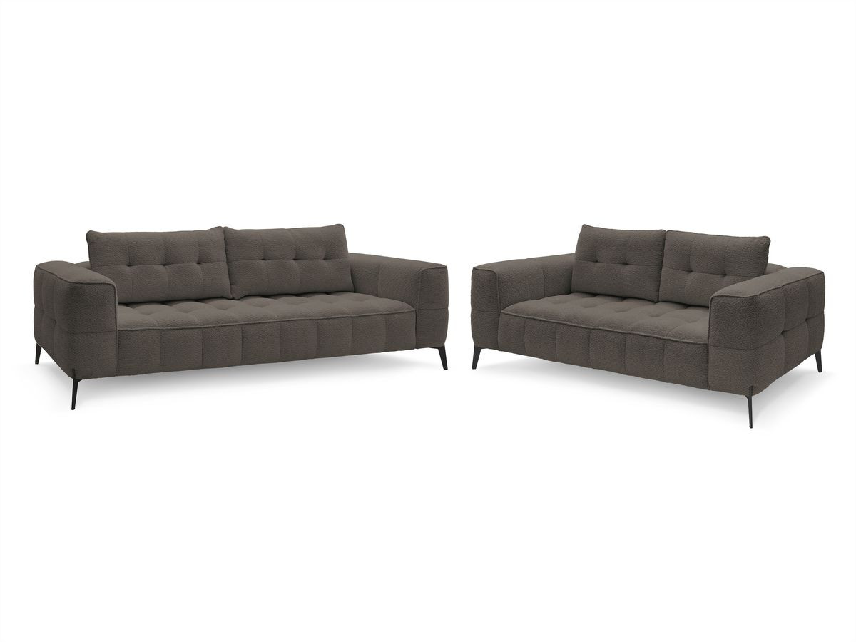 Bobochic Anis Sofa 5-Sitzer Bouclé-Stoff Braun