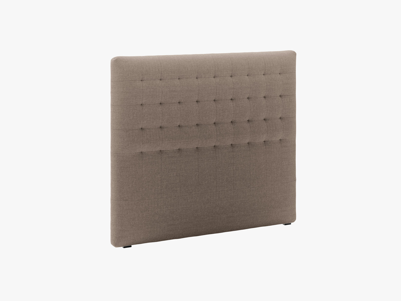 Micadoni Nova Samtiger Kopfteil 120 cm (H 120 cm) Strukturierter Stoff Liberty Cappuccino 140x120