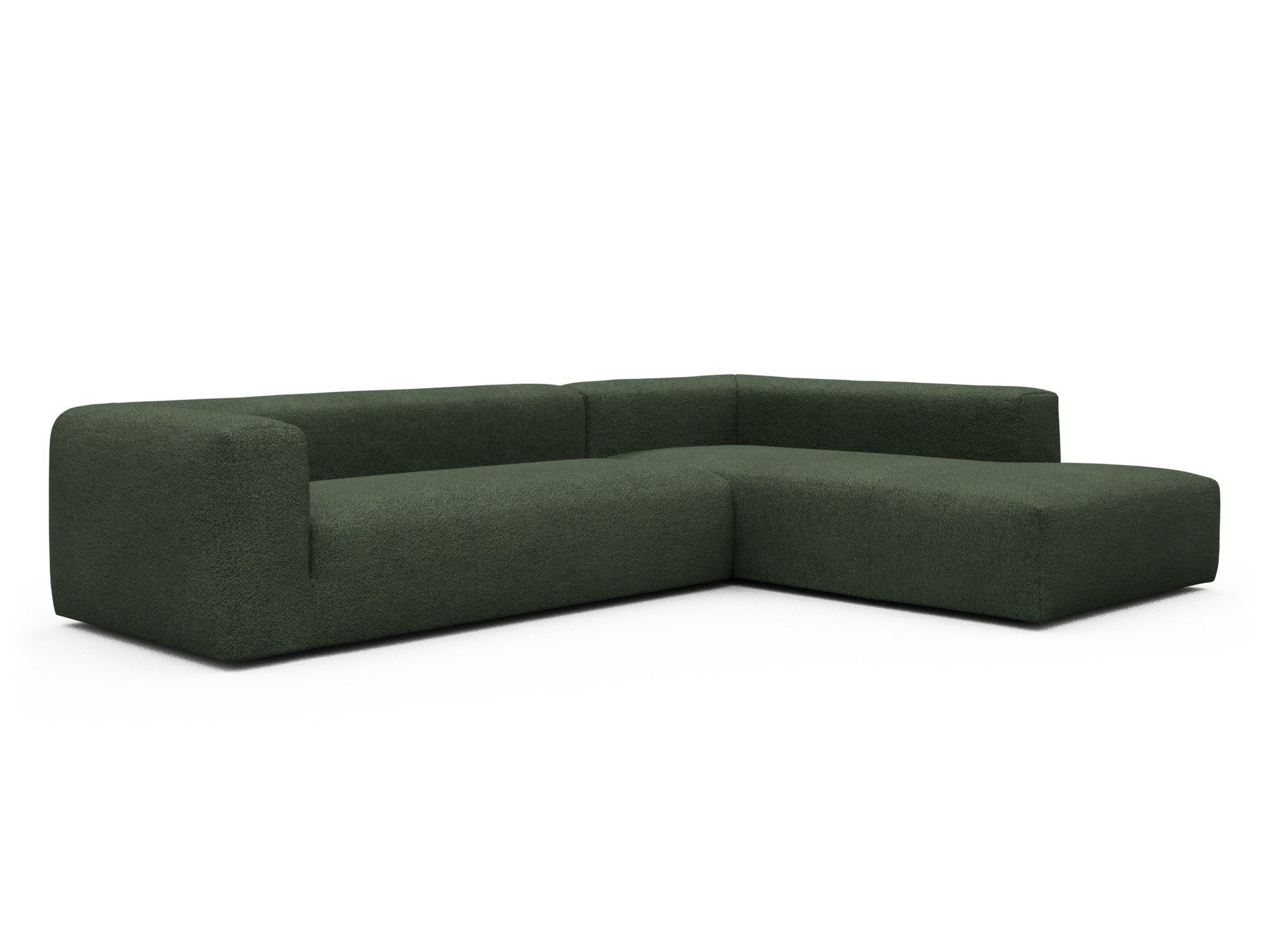 Skandi Home Ecksofa Fred Relax-Ecke rechts mit 2,5-Sitzer Vanora-Deep-Green moebelfaktor