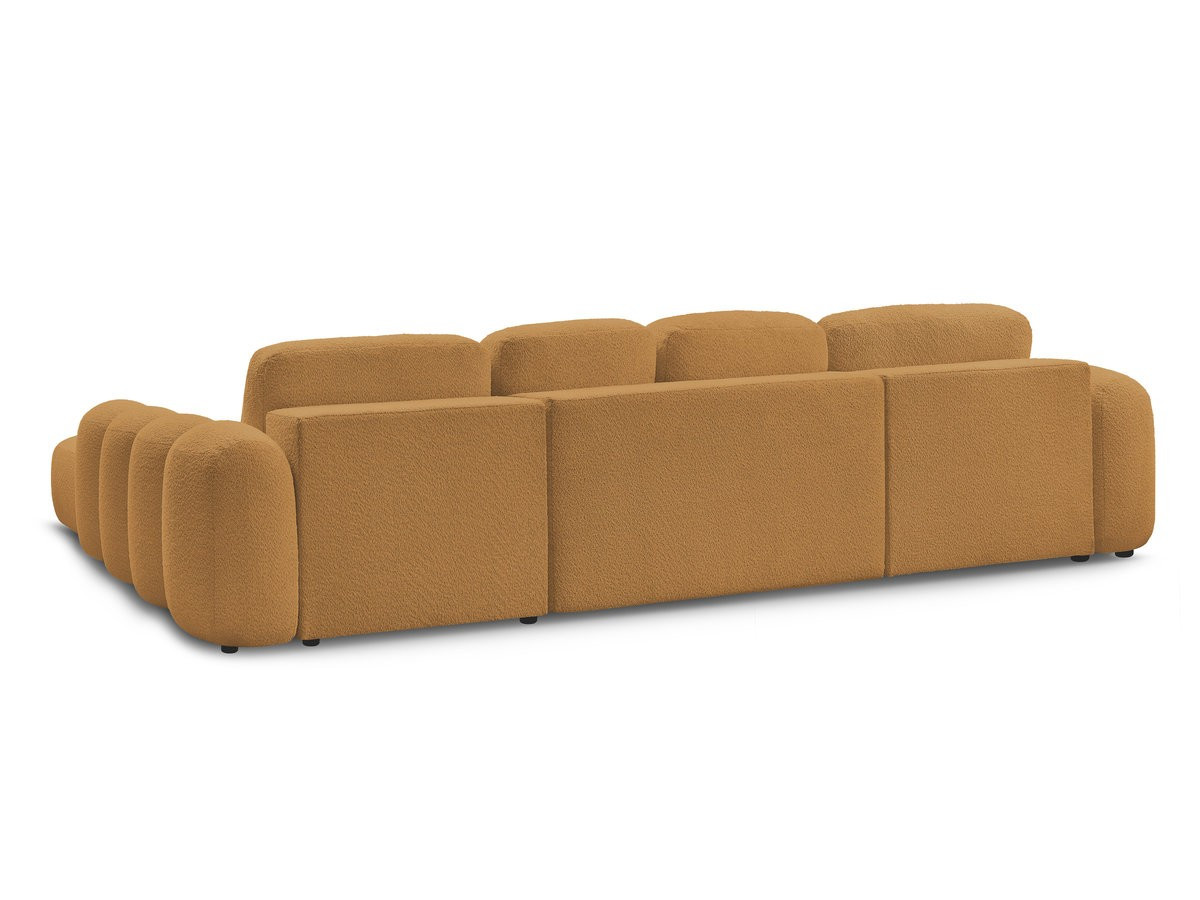 Bobochic Montaigne Wohnlandschaft Bouclé-Stoff Gelb Ecke links