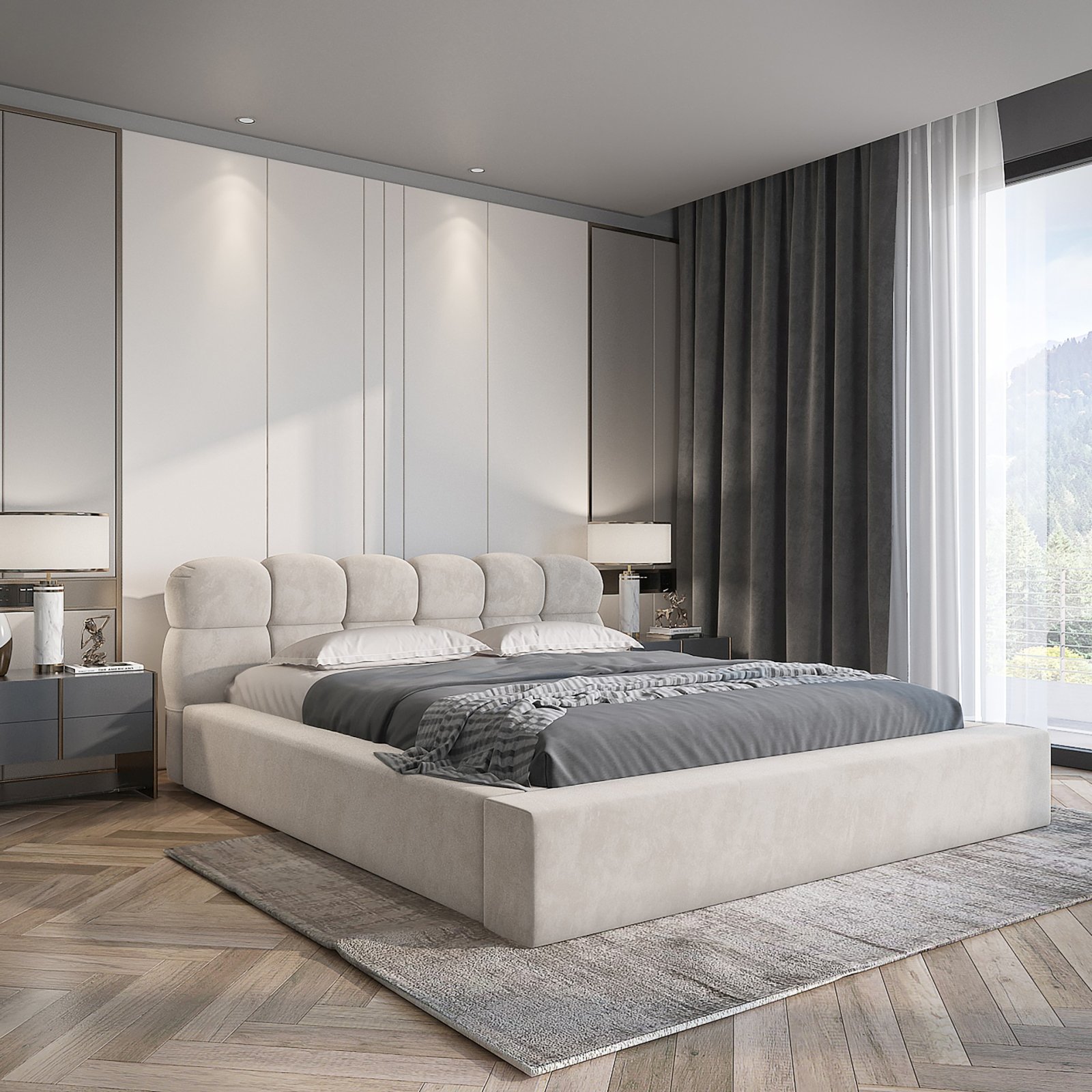Polsterbett VENTO-NEW Ditra-New 180 mit Holzrahmen Ditra-New 20 moebelfaktor