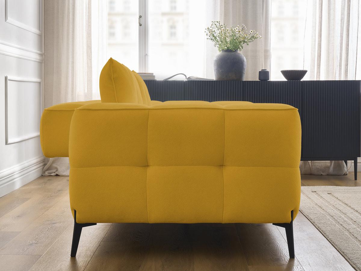 Bobochic Anis Sofa 3-Sitzer Strukturstoff Gelb