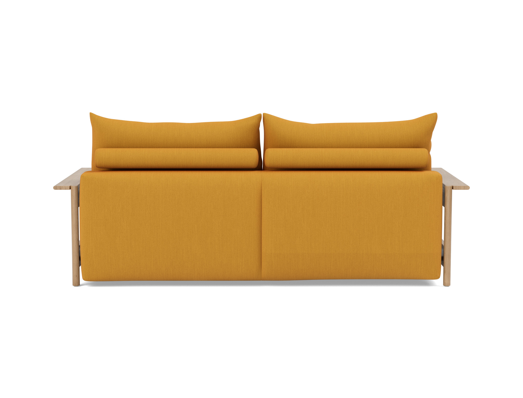 Schlafsofa Malloy Wood Flachgewebe Elegance 507-Burned-Curry