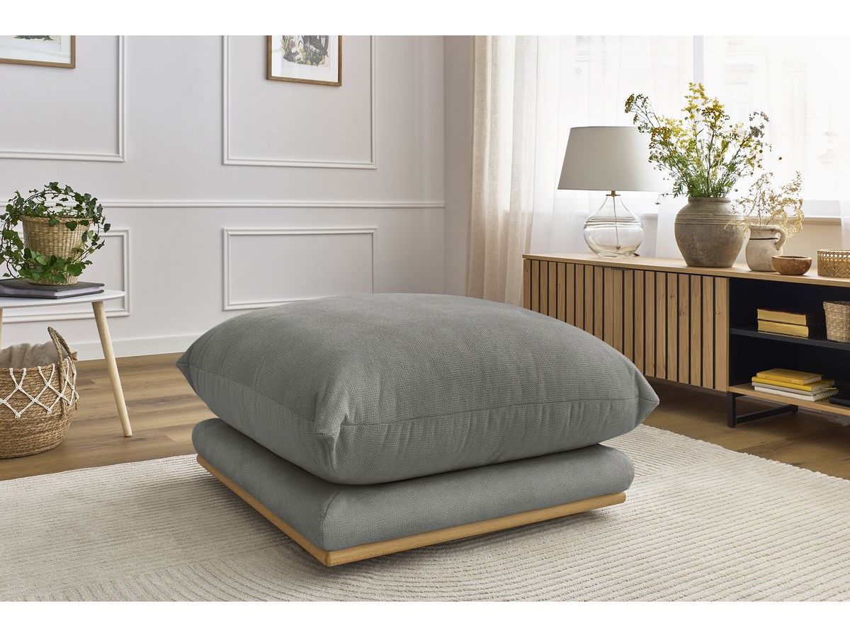 Bobochic Ernest Pouf Stoff Dunkelgrau