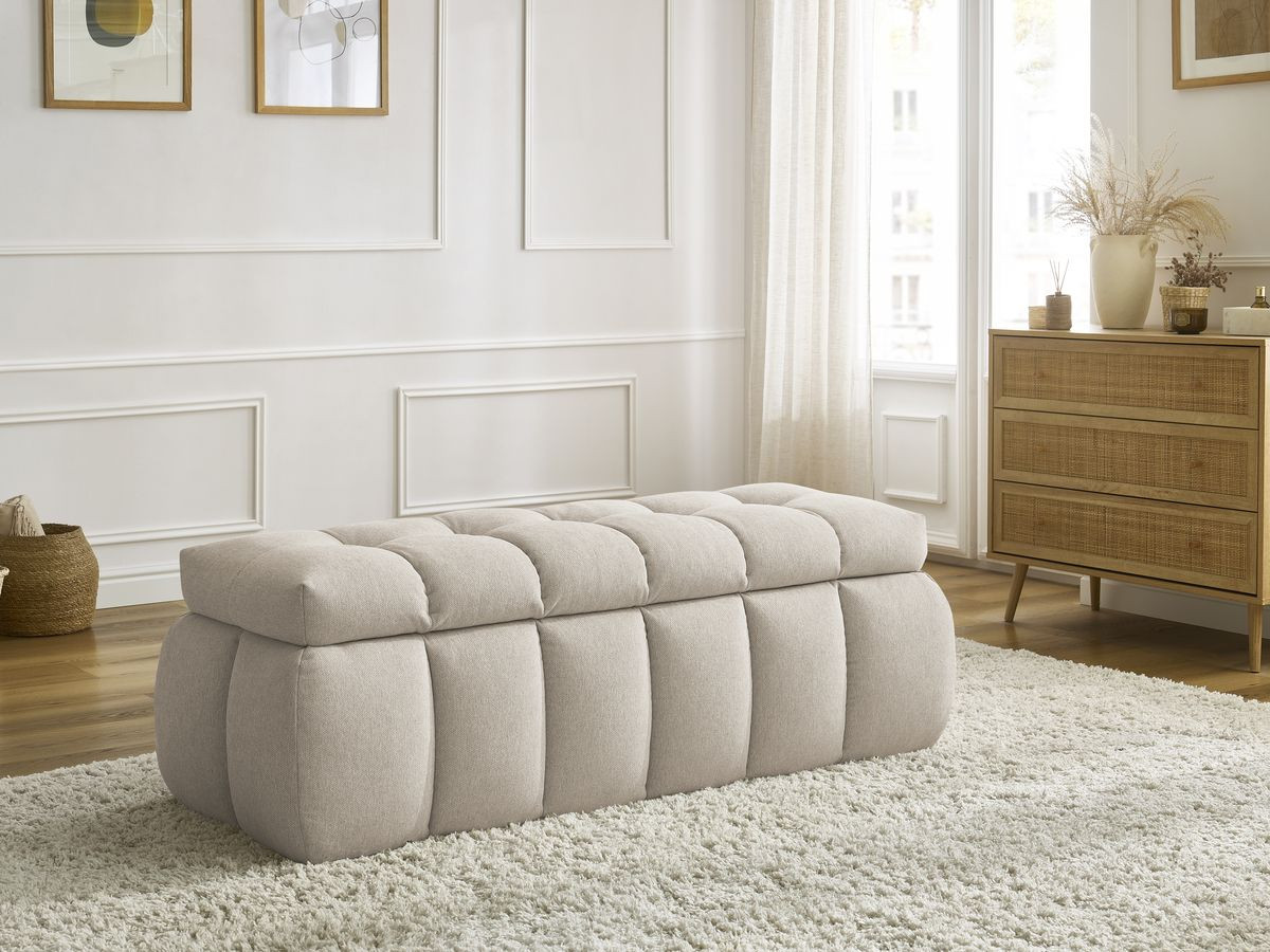 Bobochic Mont-blanc Bettbank Stoff Beige