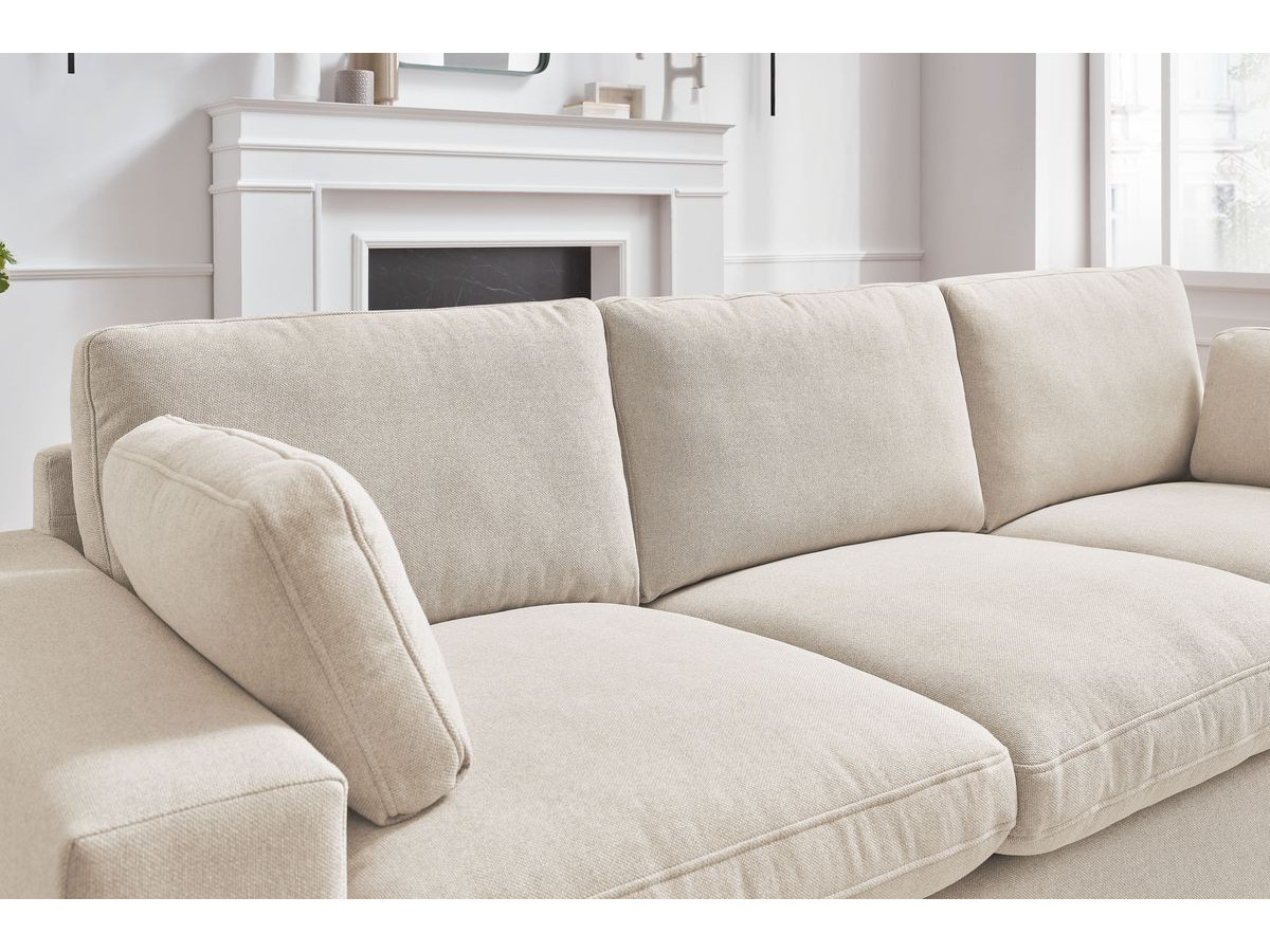 Bobochic Belair Sofa 3-Sitzer 250 × 93 cm Stoff Beige
