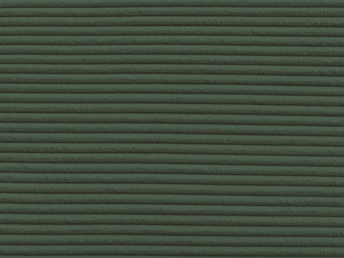 Bobochic Leopold Sofa 3-Sitzer Cordsamt Dunkelgrün Armlehne links