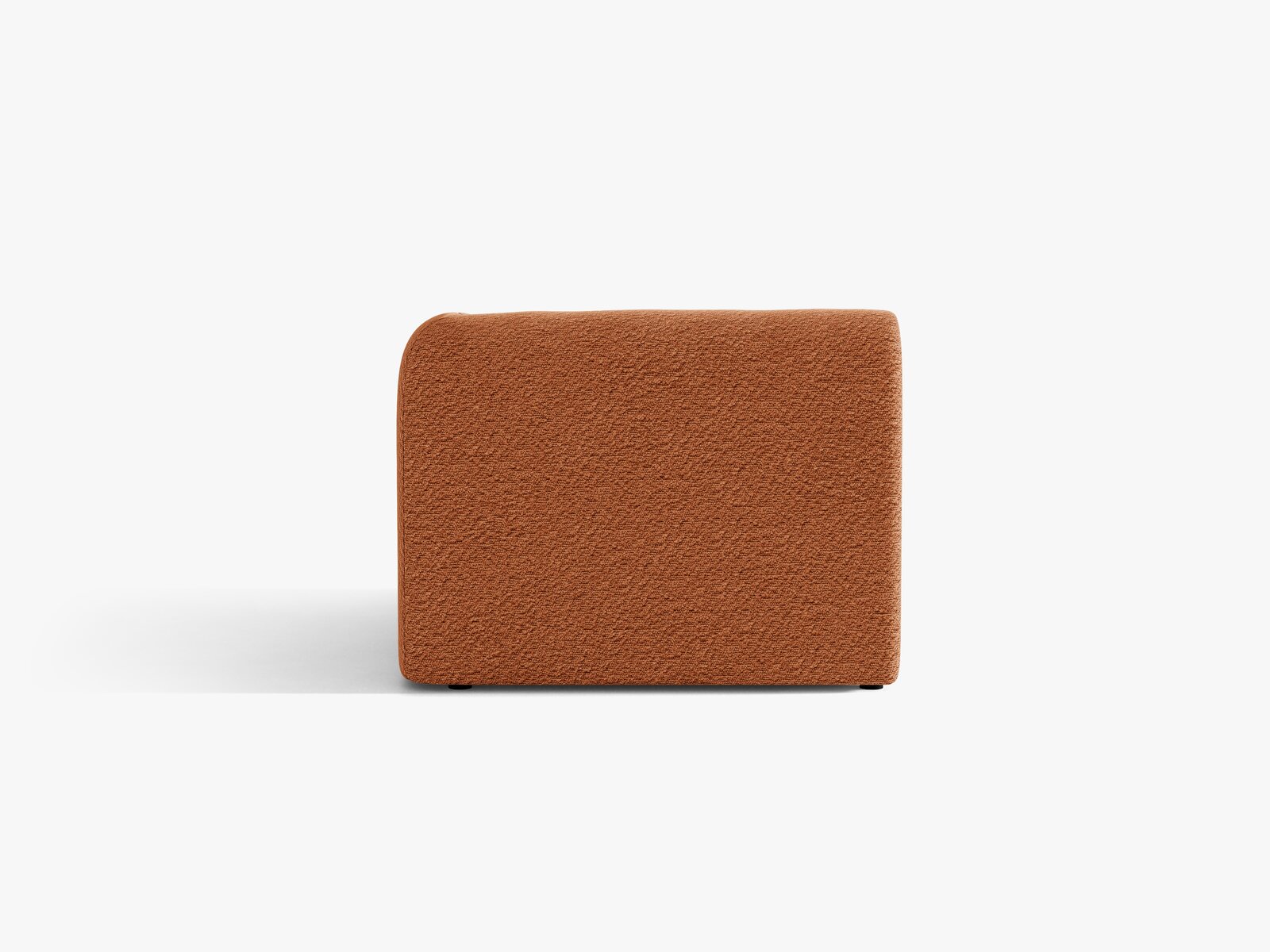 Micadoni Eckmodul Miley 1-Sitzer Boucle Baloo Terrakotta Rechts