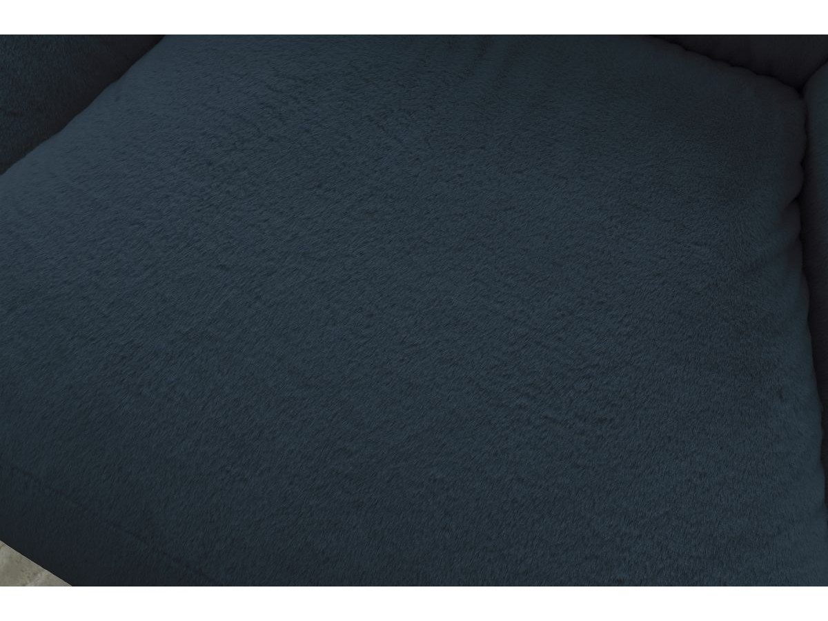 Bobochic Lilibet Pouf Kunstfell Dunkelblau