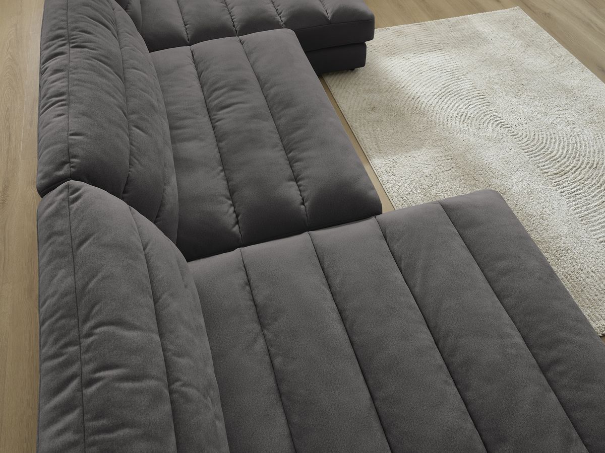 Bobochic Sierra Wohnlandschaft Samt Schwarz