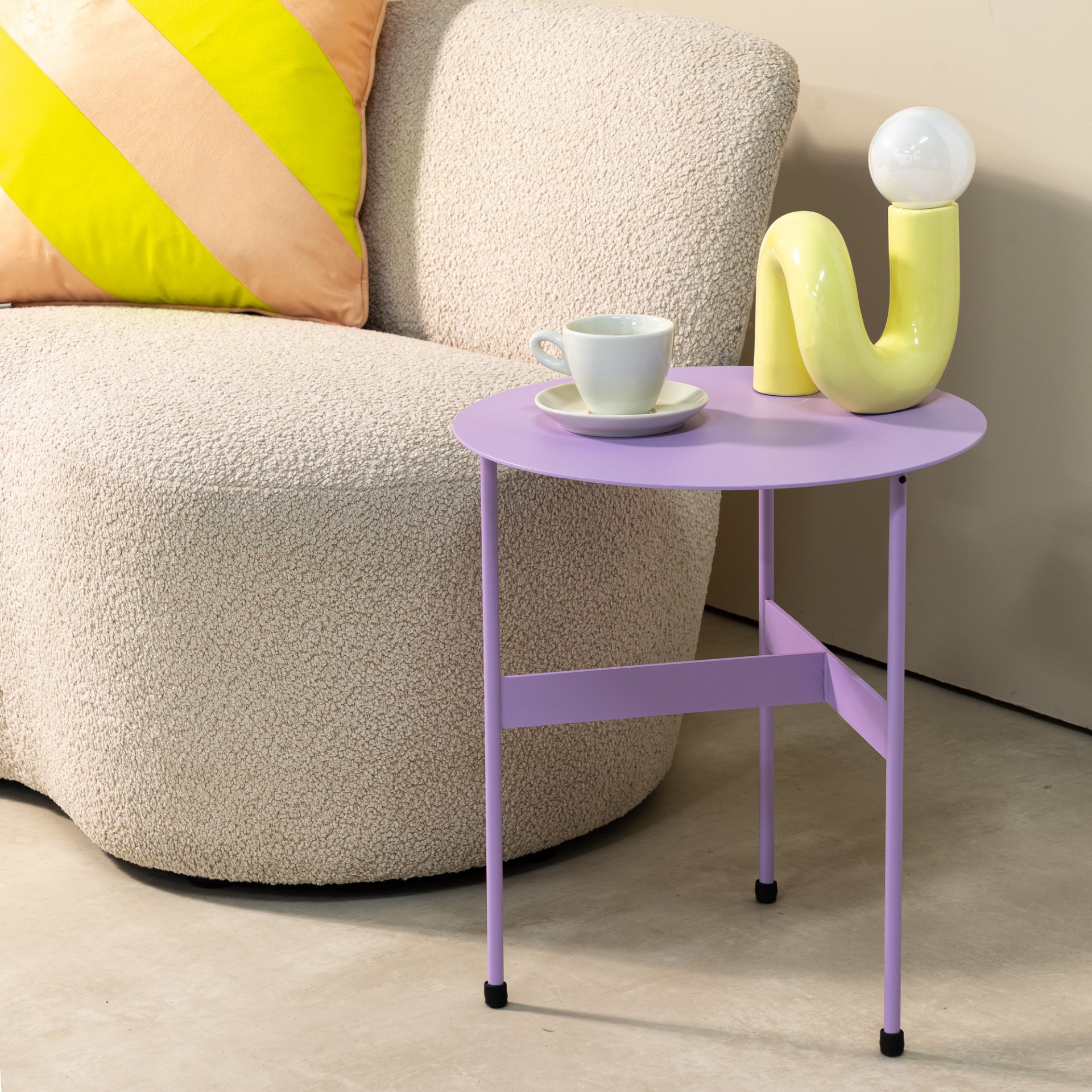 Spinder Design Beistelltisch Mira High Soft Lilac