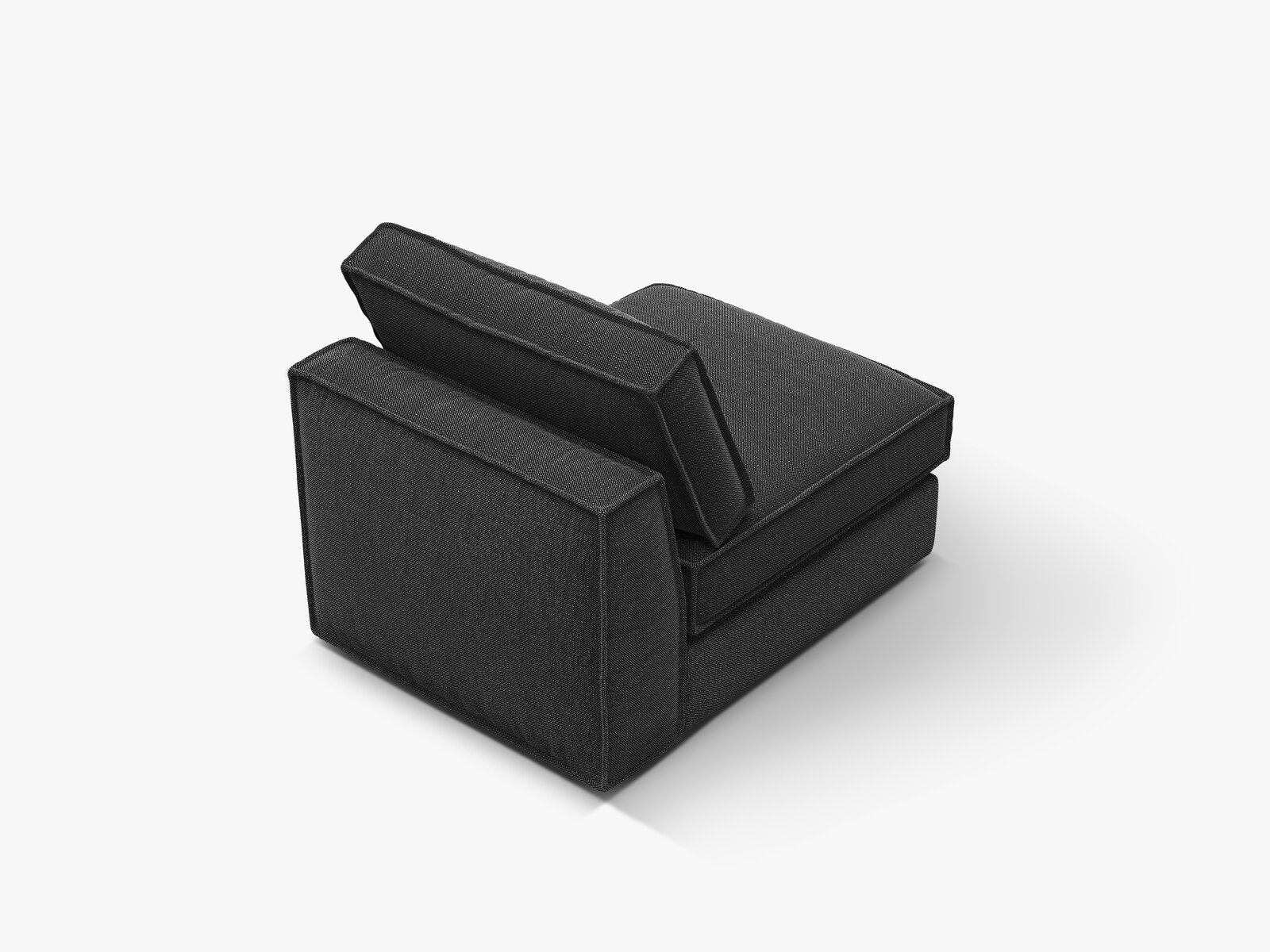 Micadoni Mittelmodul Pola Strukturierter Stoff Babel Schwarz