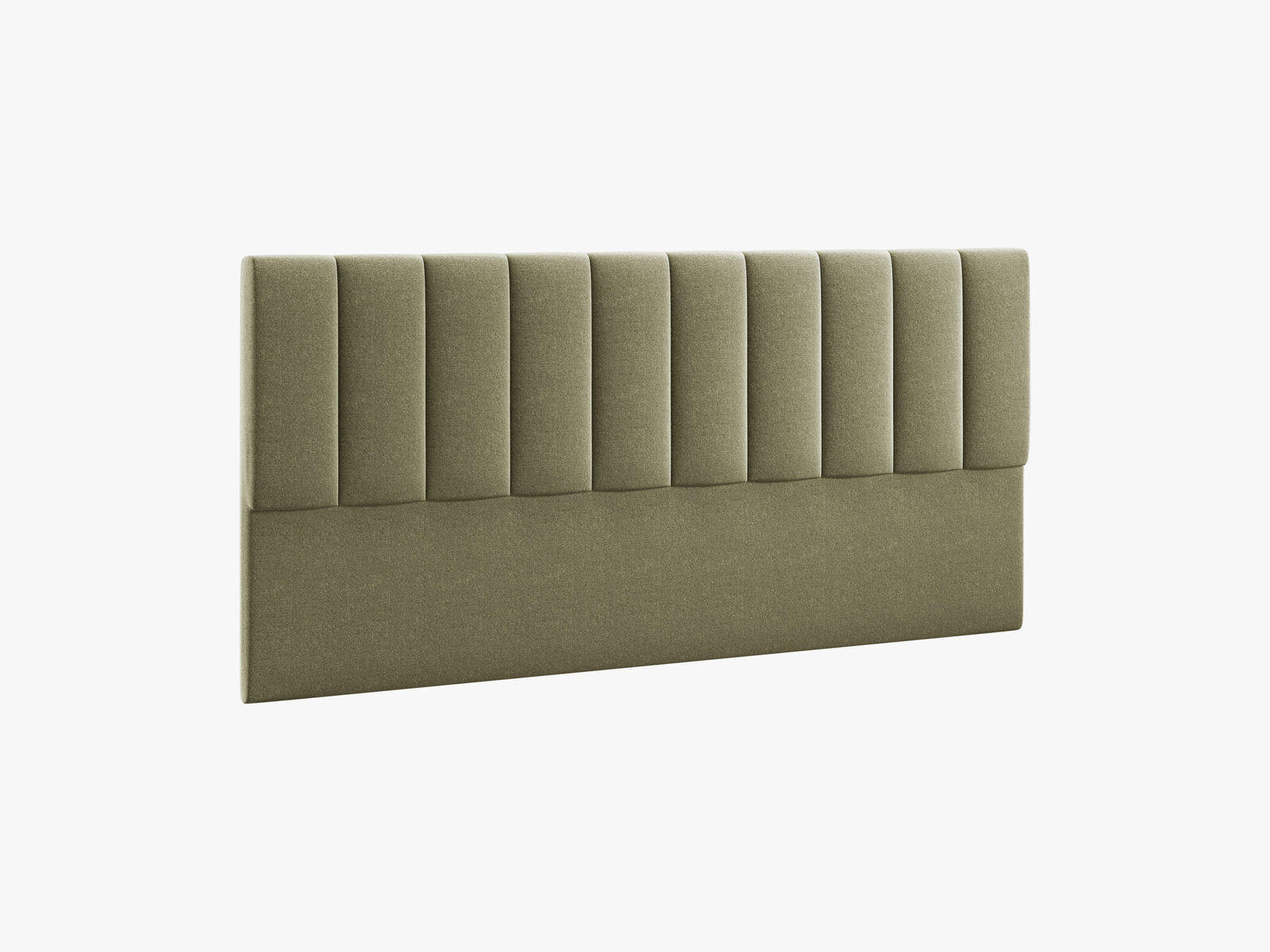 Micadoni Marl Samtiger Kopfteil 140 cm (H 95 cm) Chenille Eden Grün 200x95