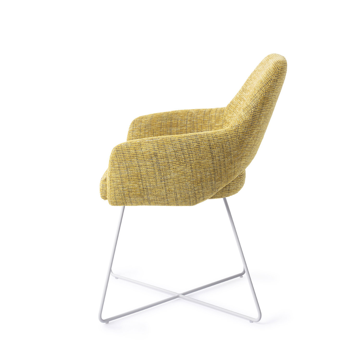 Jesper Home Esszimmerstuhl Yanai Lemon Lines Cross Weiß