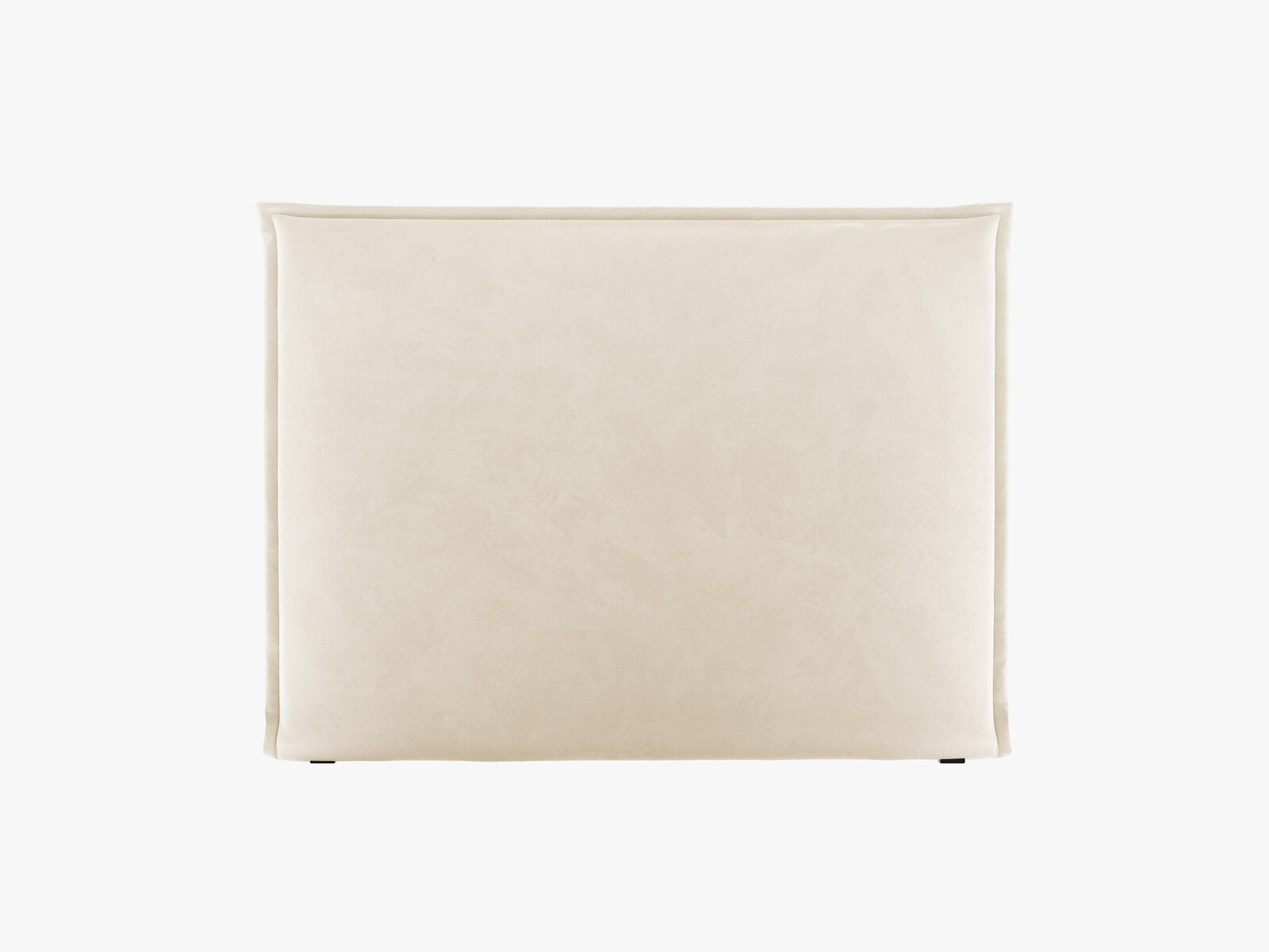 Micadoni Monica Samtiger Kopfteil 140 cm (H 120 cm) Samt Paris Beige 200x120