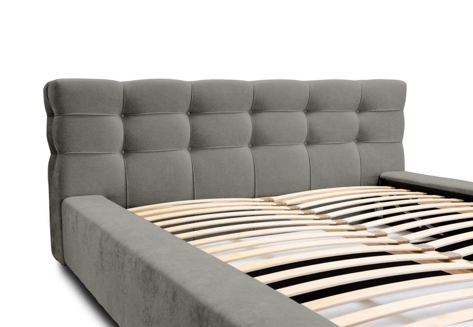 Polsterbett Pavo Chenille 180x200 mit Metallrahmen Ditra-New 15