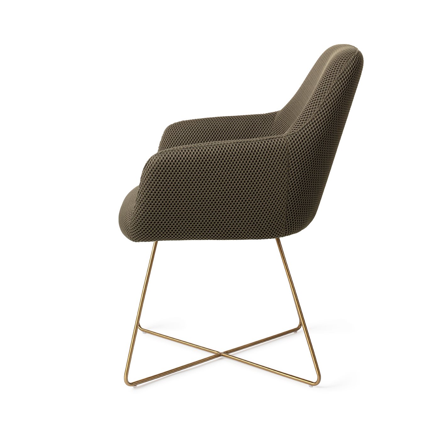 Jesper Home Esszimmerstuhl Hiroo Jungle-Jewel Cross Gold