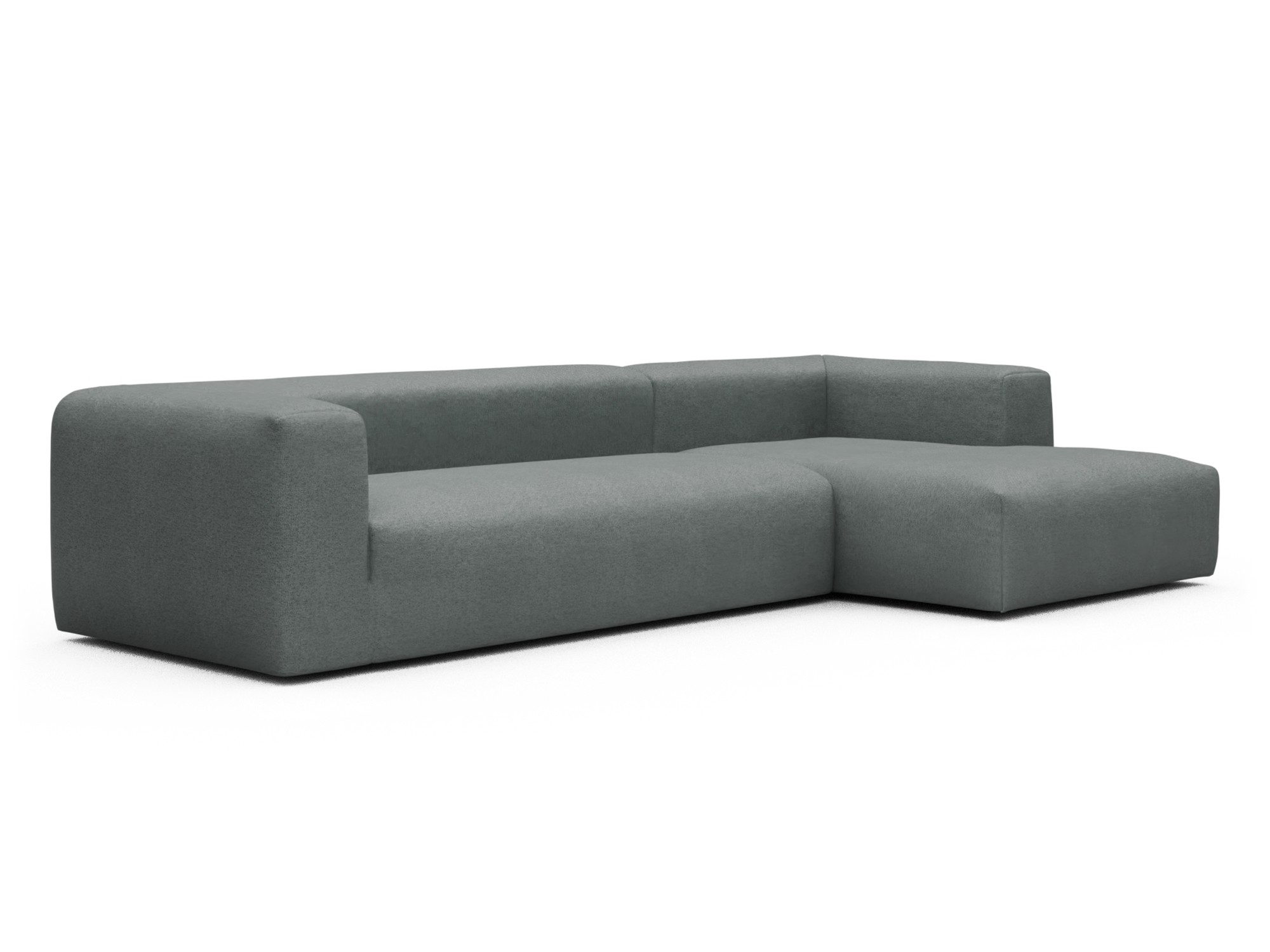 Skandi Home Ecksofa Fred Chaiselongue rechts mit 2,5-Sitzer Denari-Soft-Grey moebelfaktor