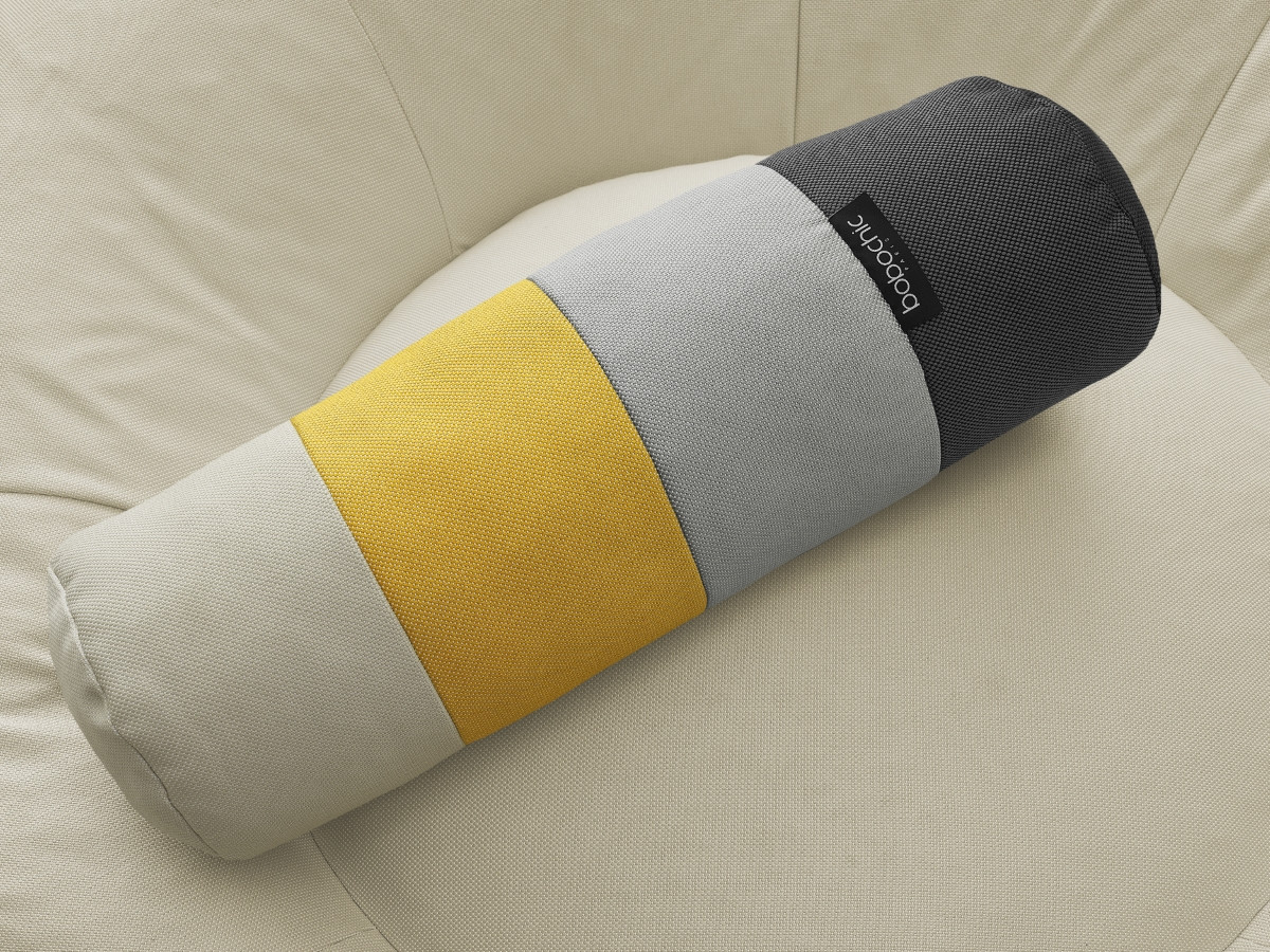 Bobochic Eloane Pouf Stoff Beige, 100 cm