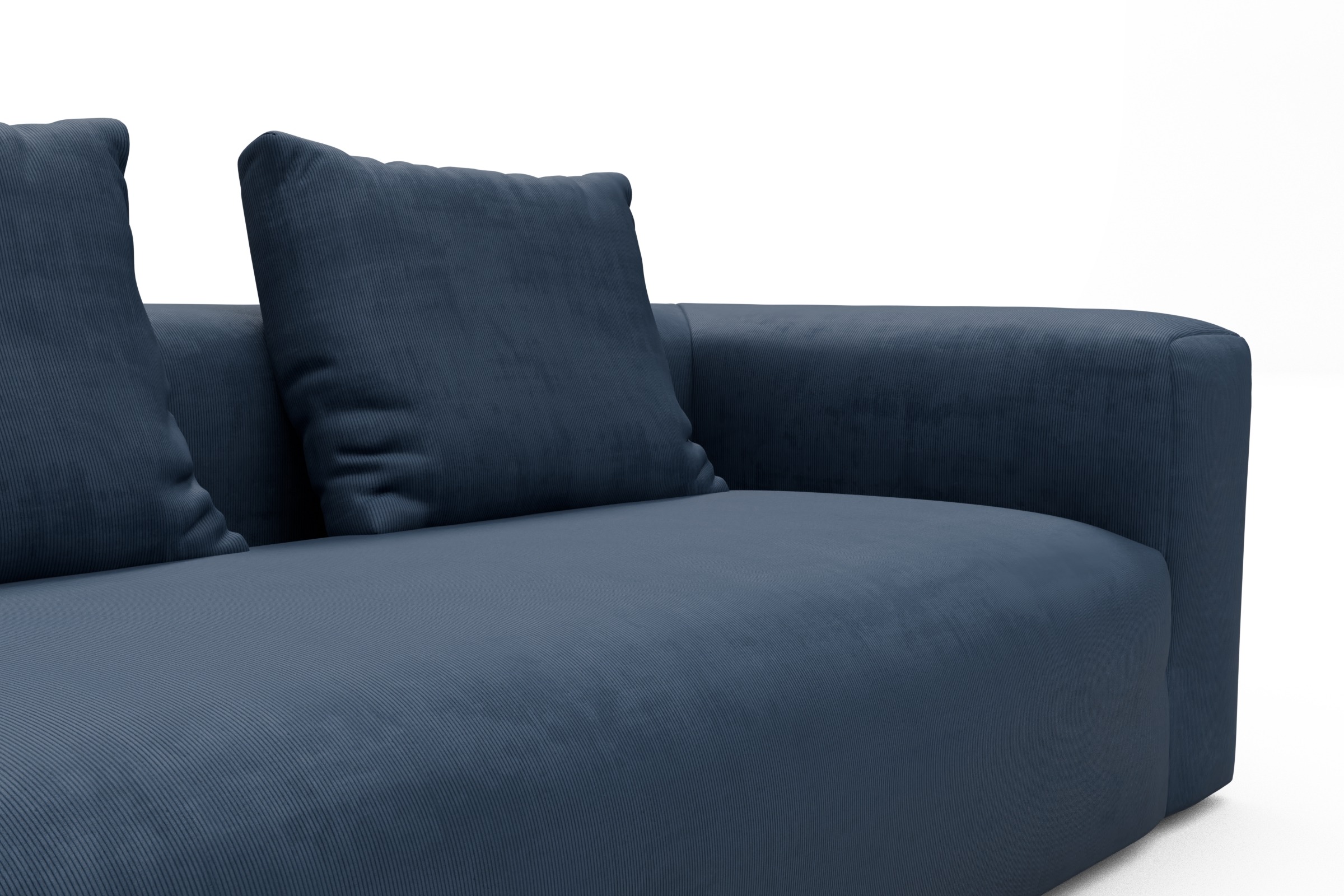 Sofa Modulares XXL Sofa Fred 5-Sitzer Cordufine-Royal-Blue