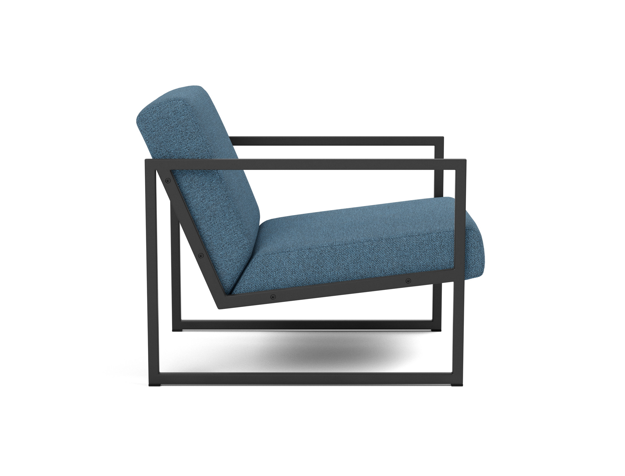 Sessel Vikko mit Armlehnen Strukturierter Stoff Weda 302-Weda-Blue