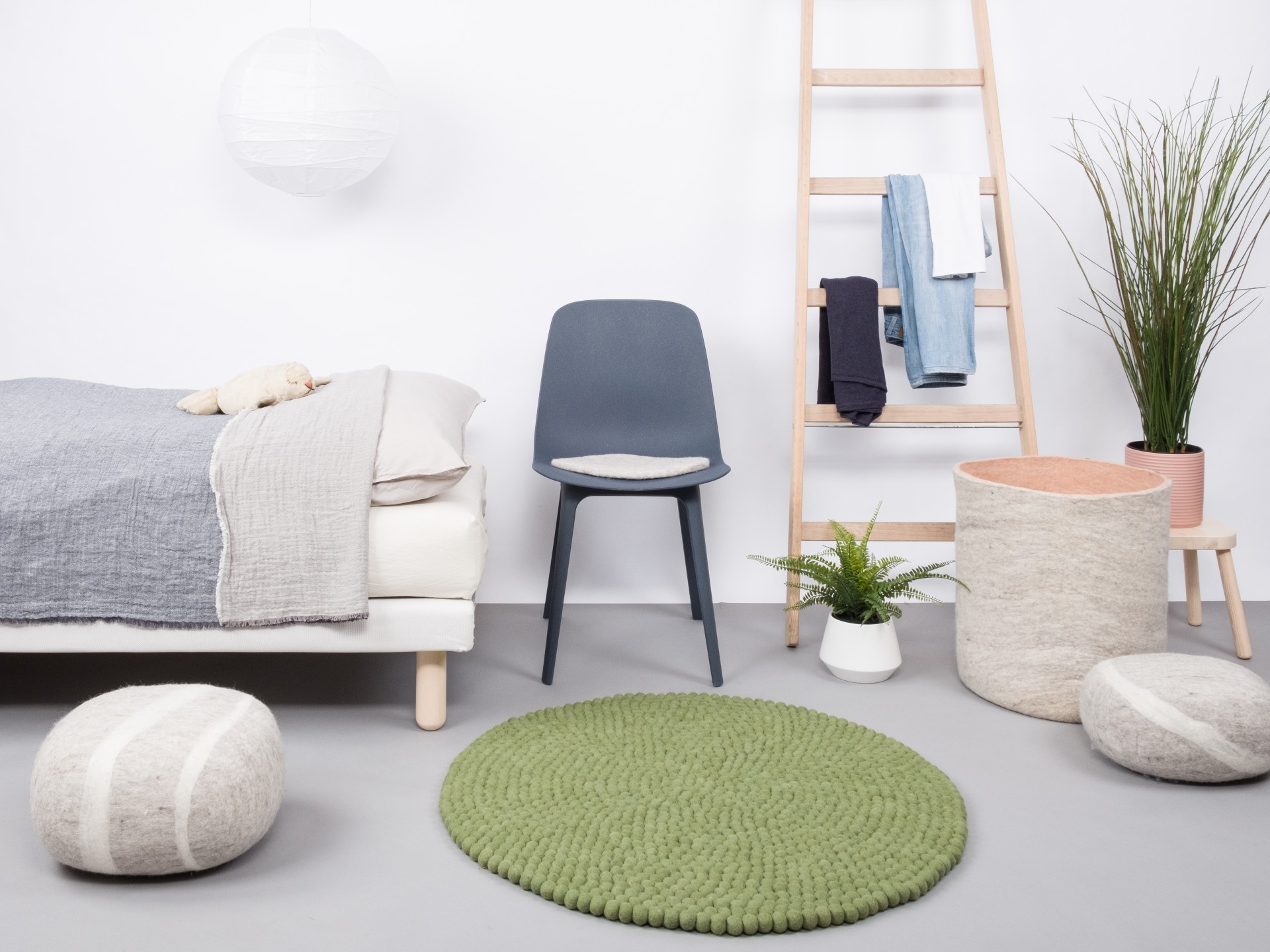 myfelt Kaspar Filzkugelteppich - 90 cm