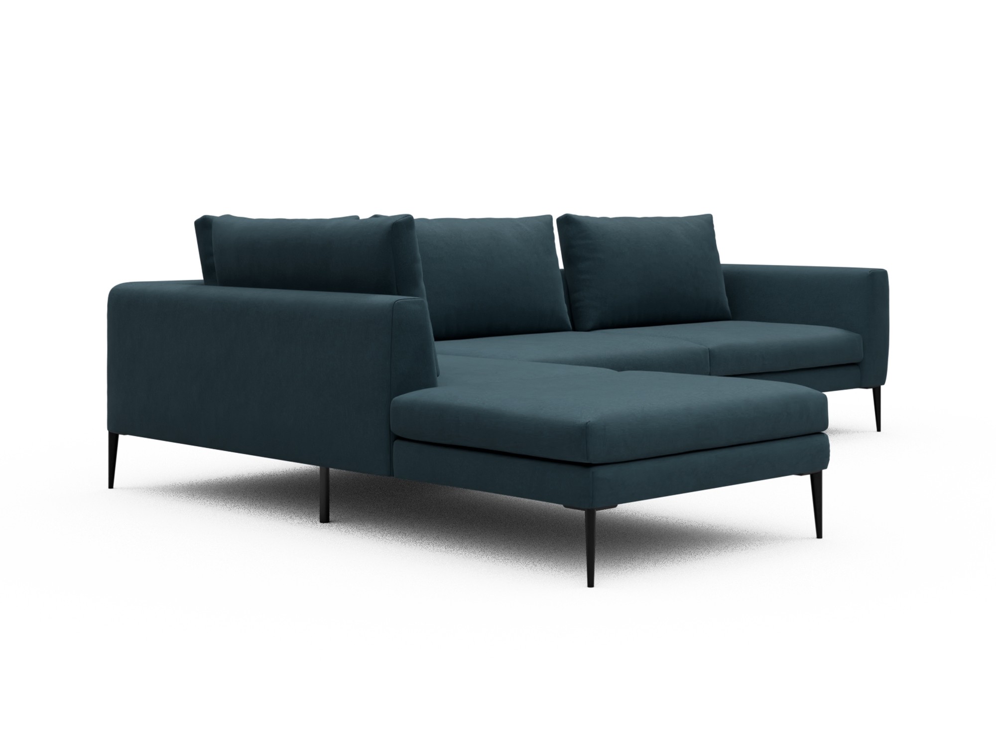 Skandi Home Ecksofa Paul Relax-Ecke links mit 3-Sitzer Satya-Indigo moebelfaktor