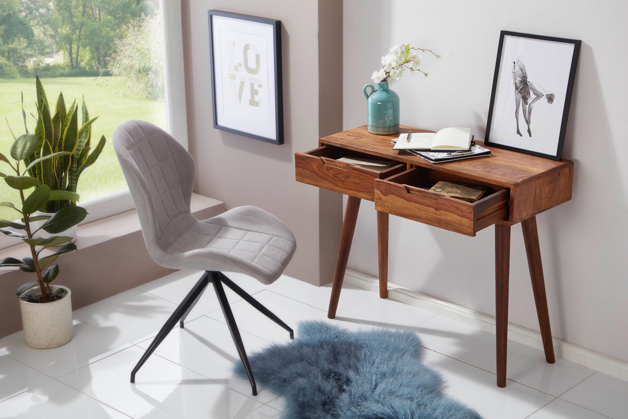 Konsolentisch Bedsted Sheesham Massivholz 90 × 36 × 76 cm
