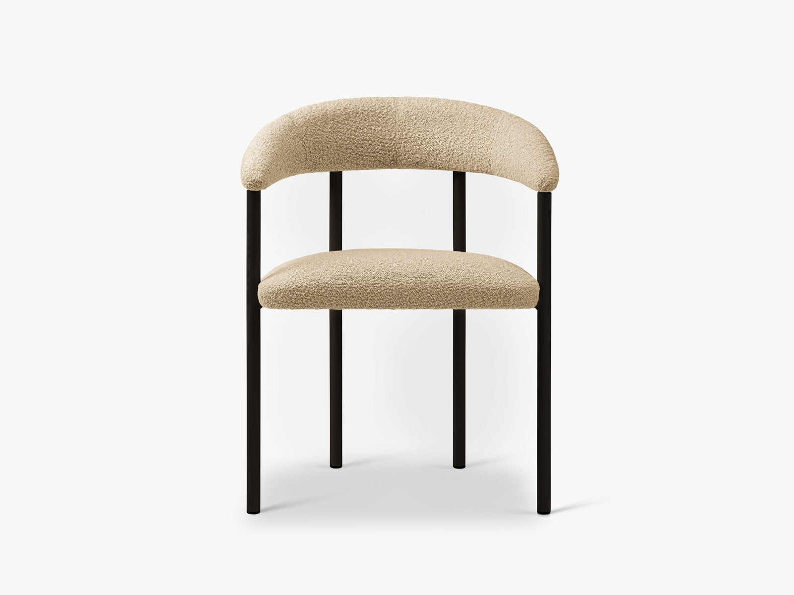 Micadoni Stuhl Lea Boucle Baloo Beige Black