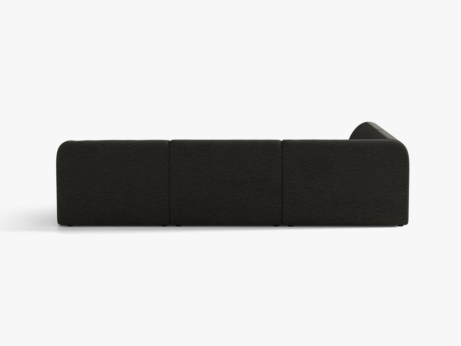 Micadoni Ecksofa Miley 6-Sitzer Boucle Baloo Braun Links