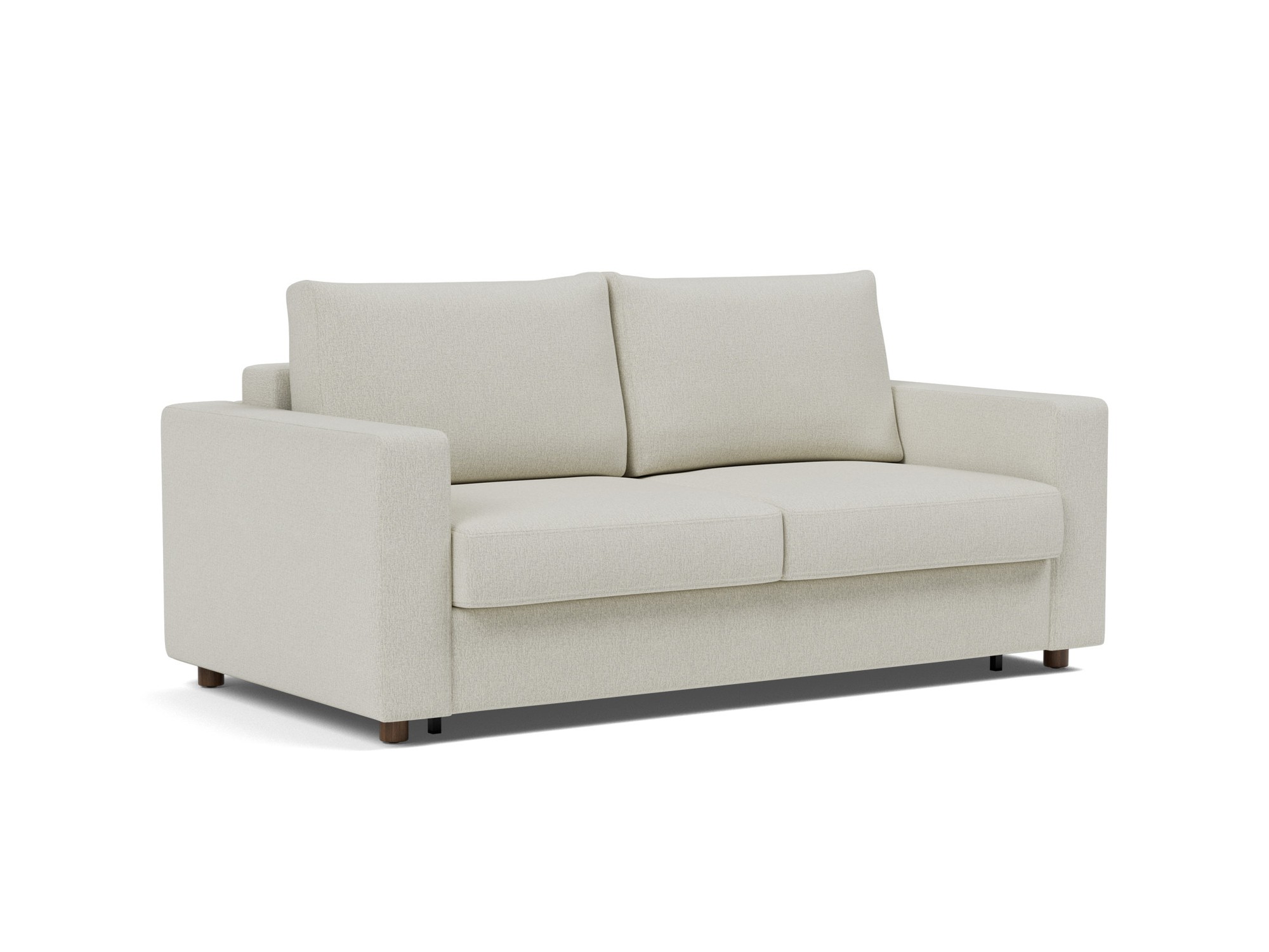 Schlafsofa Neah mit Standard-Armlehnen 160 Flachgewebe Mixed Dance 527-Natural